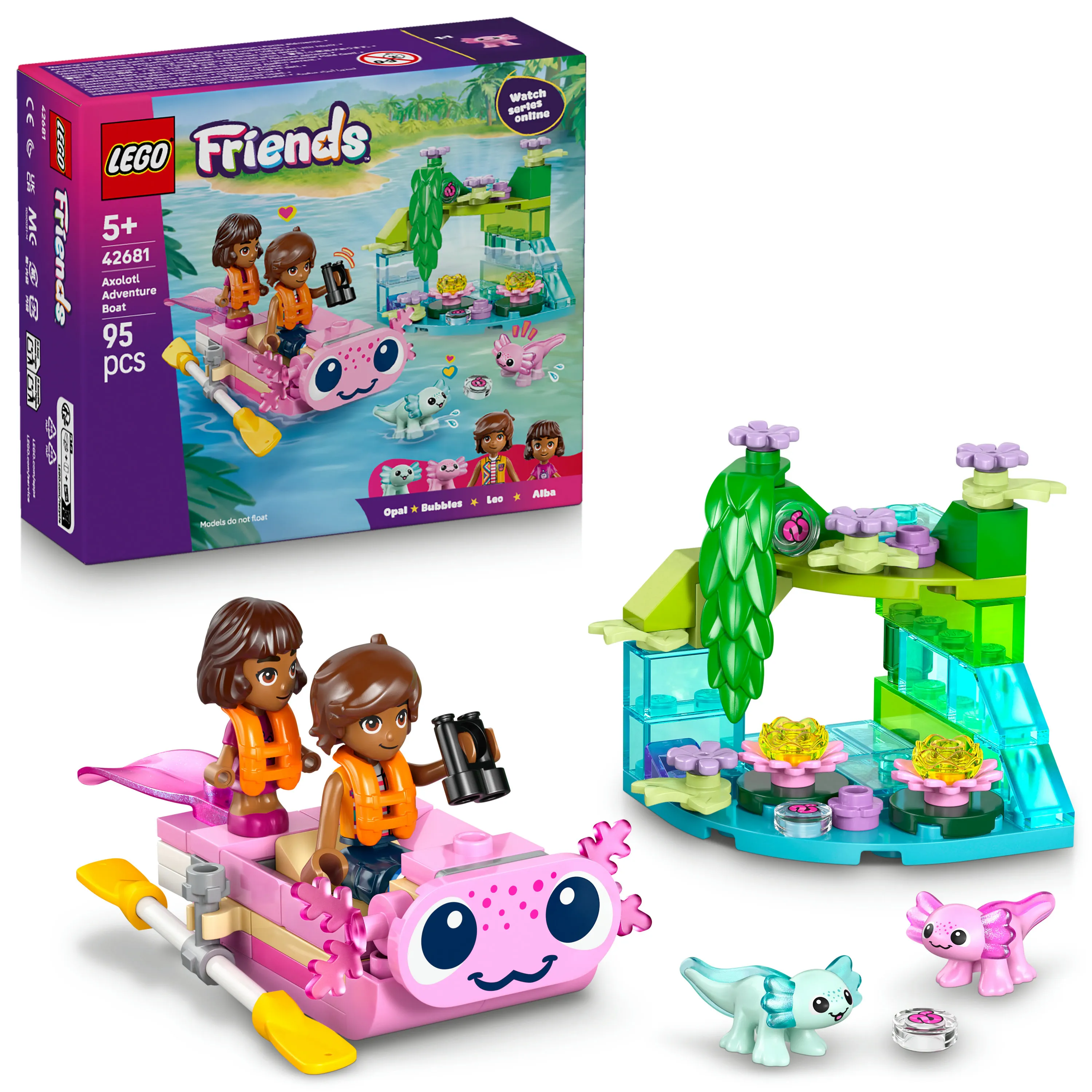 LEGO Friends Axolotl-&auml;ventyrsb&aring;t 42681