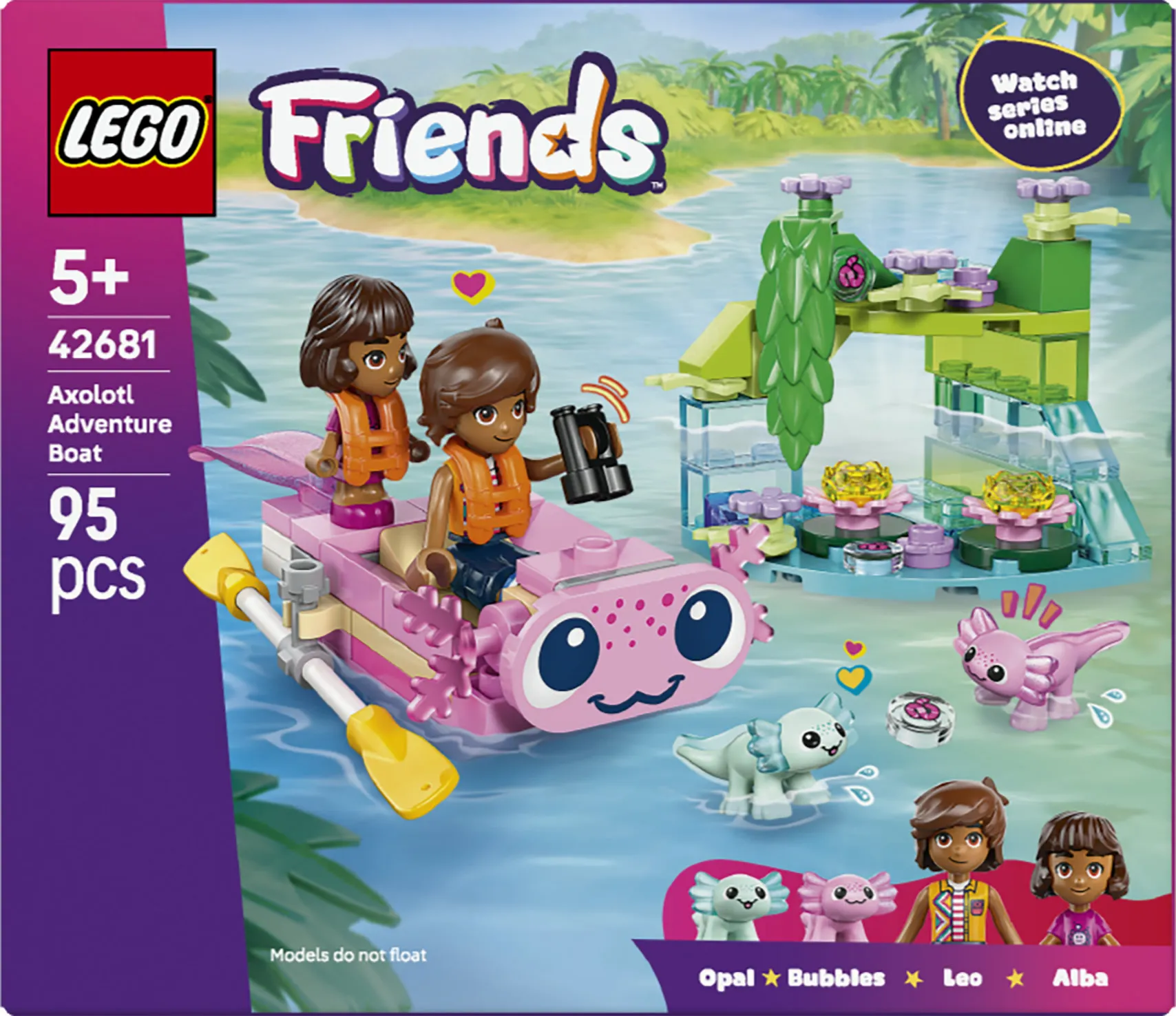 LEGO Friends Axolotl-&auml;ventyrsb&aring;t 42681