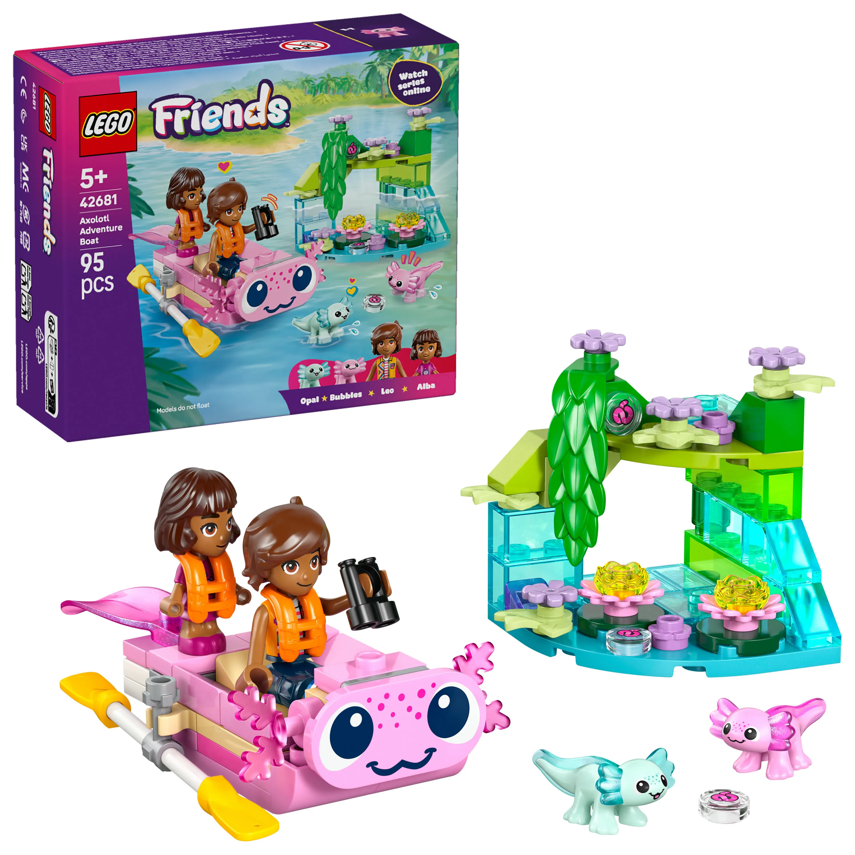 LEGO Friends Axolotl-&auml;ventyrsb&aring;t 42681