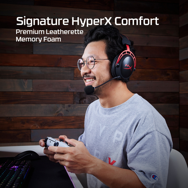 HyperX Cloud Alpha - gaming headset, Svart/Röd