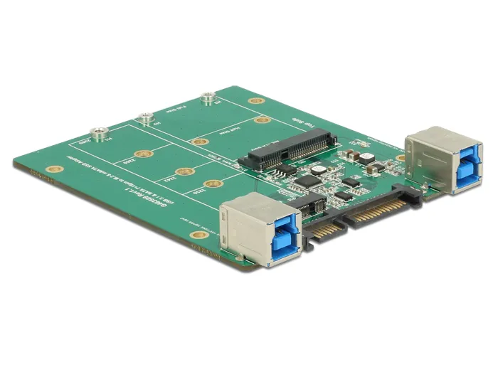 DeLOCKSATA/USB3.1 muunnin, 1xM.2SATA tai 1xmSATA, USB 3.1 gen 2