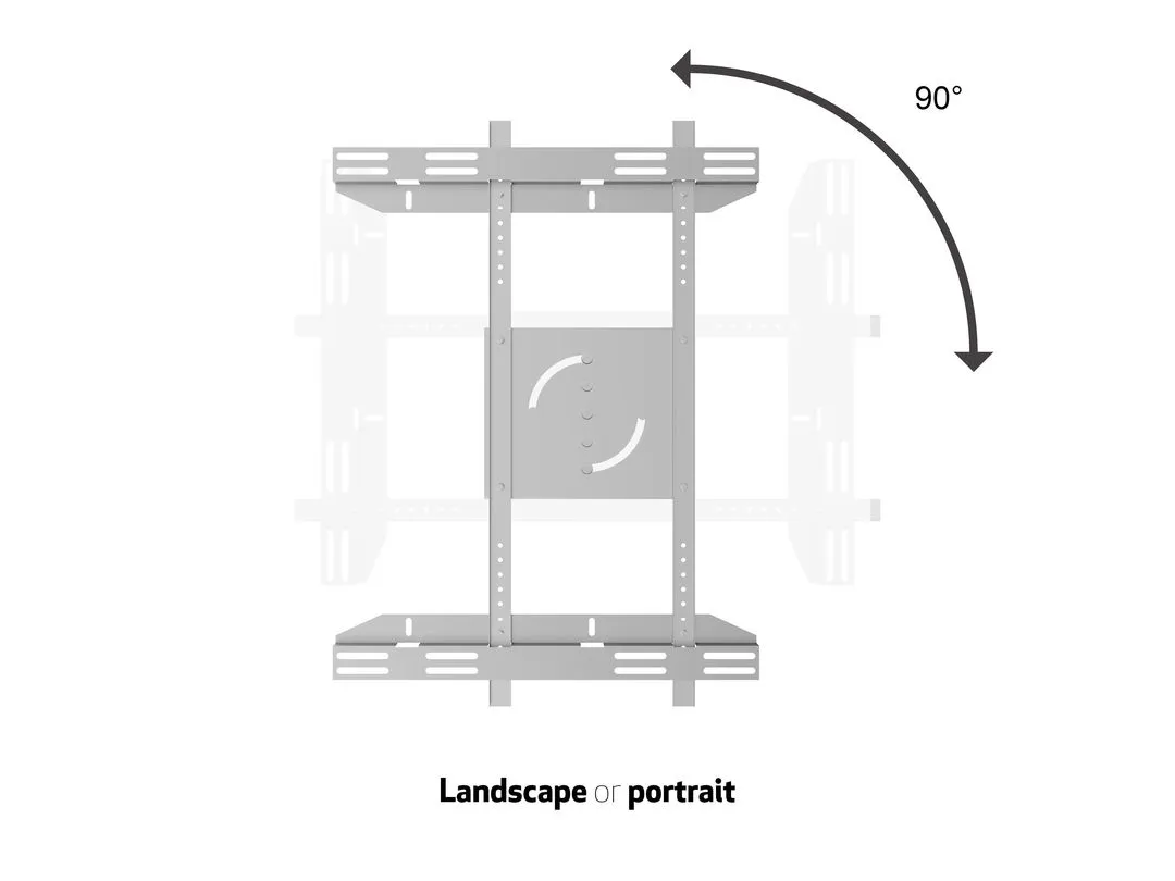 MULTIBRACKETS Public Display Stand Single Screen Mount Silver 40kg 200x200-800x400