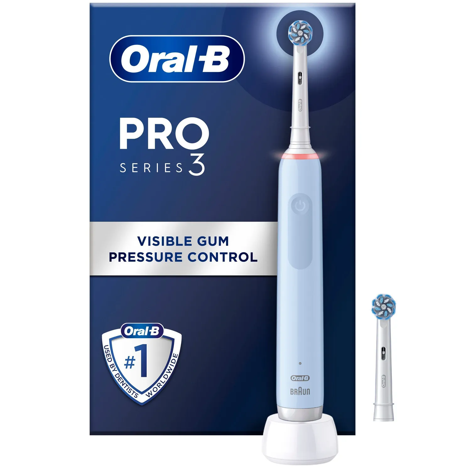 Oral-B Pro3 + Extra Refill -sähköhammasharja, sininen