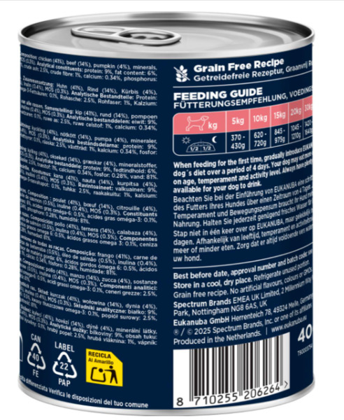Eukanuba Life Care Senior Beef with Pumpkin, Wet food for dogs, 400g