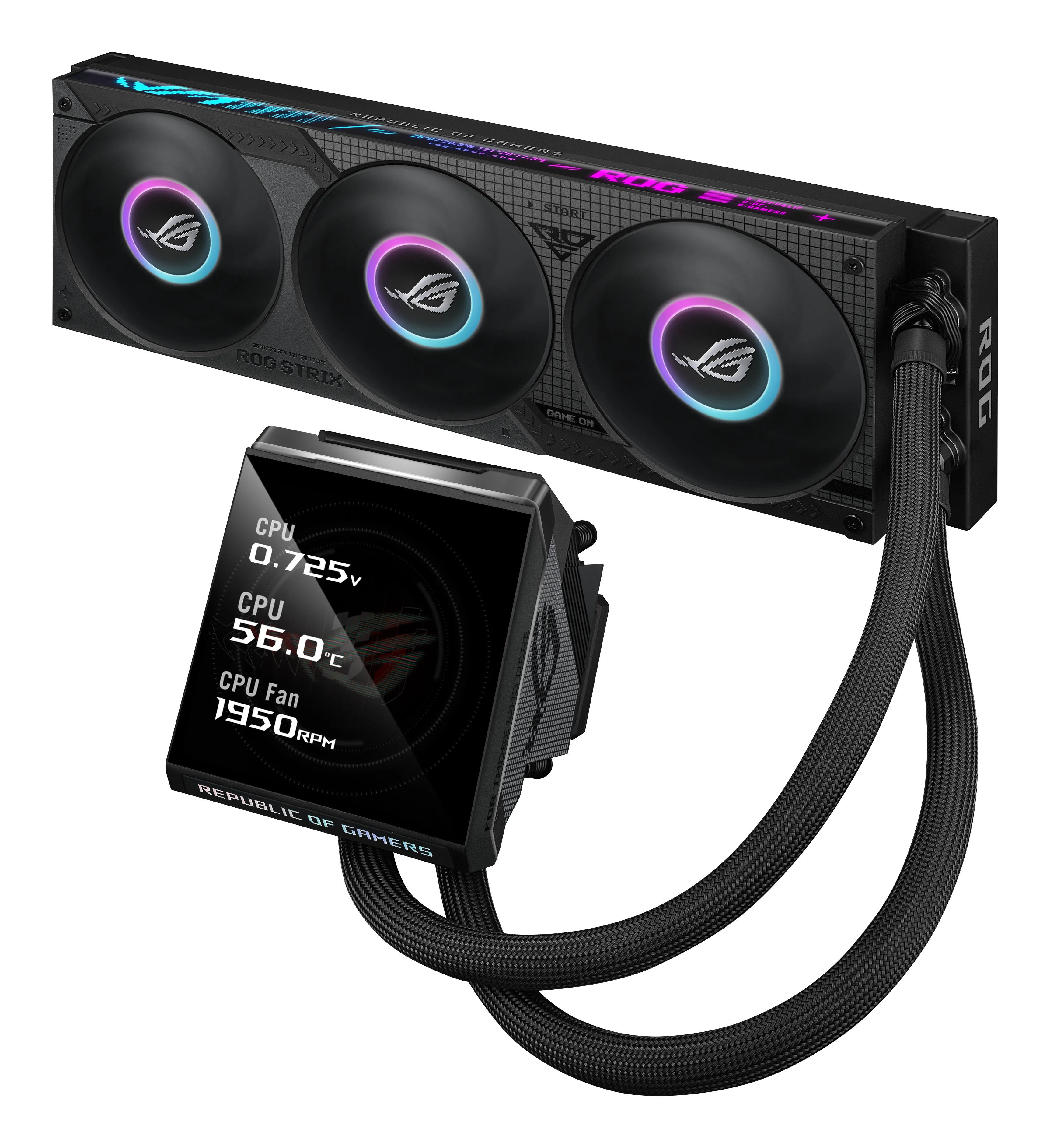 CPU liquid cooler ASUS ROG Strix LC IV 360 ARGB LCD, Black