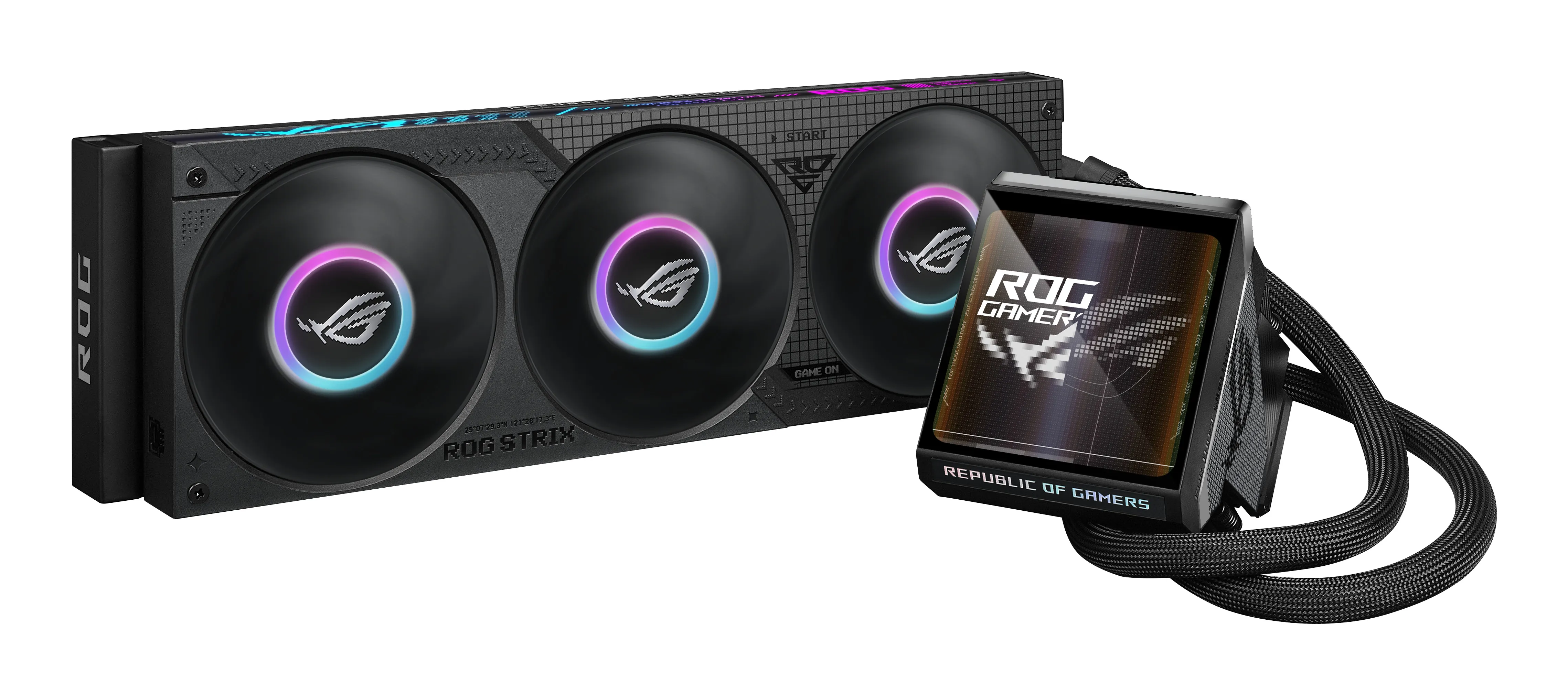 CPU liquid cooler ASUS ROG Strix LC IV 360 ARGB LCD, Black
