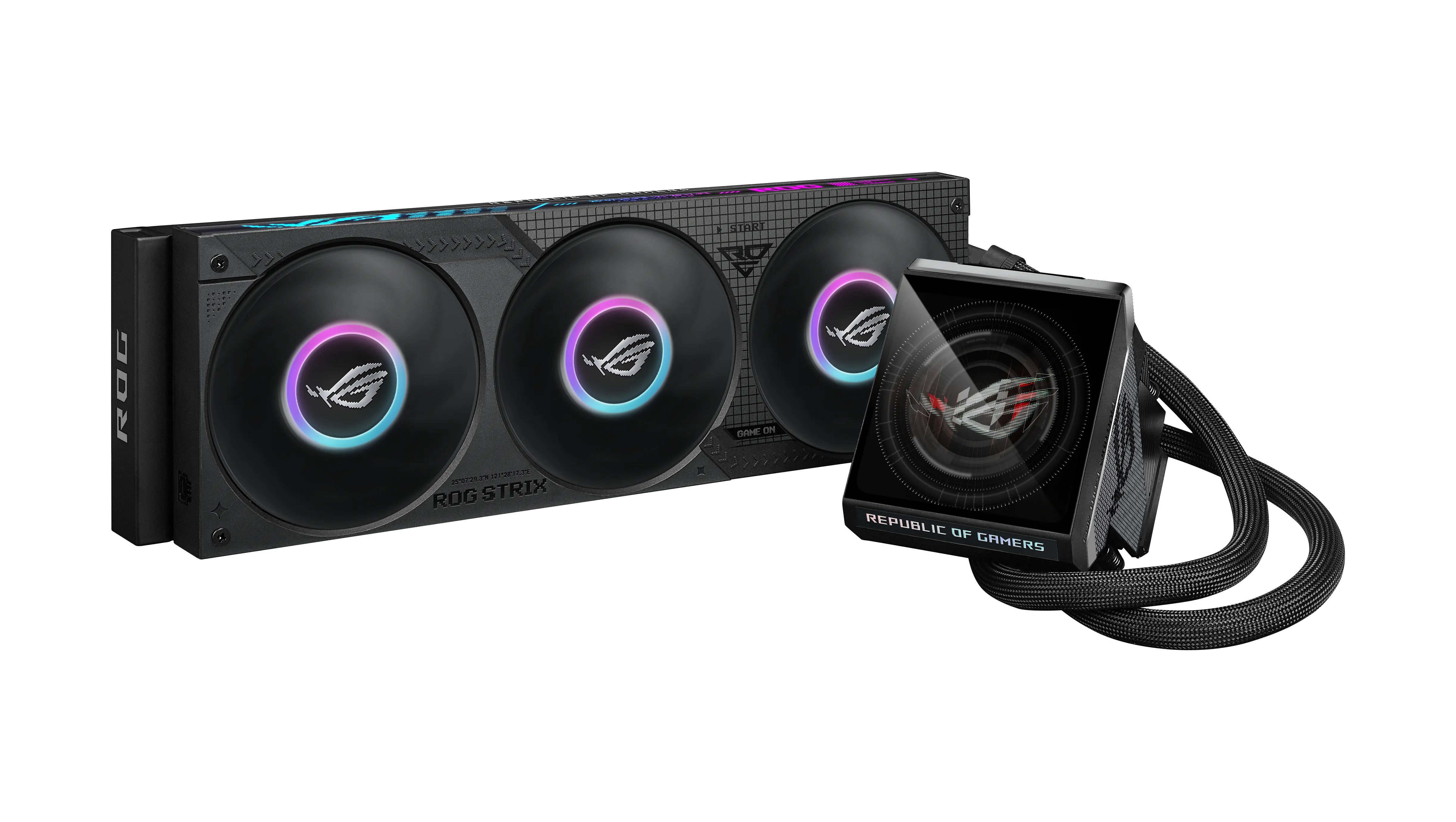 CPU liquid cooler ASUS ROG Strix LC IV 360 ARGB LCD, Black