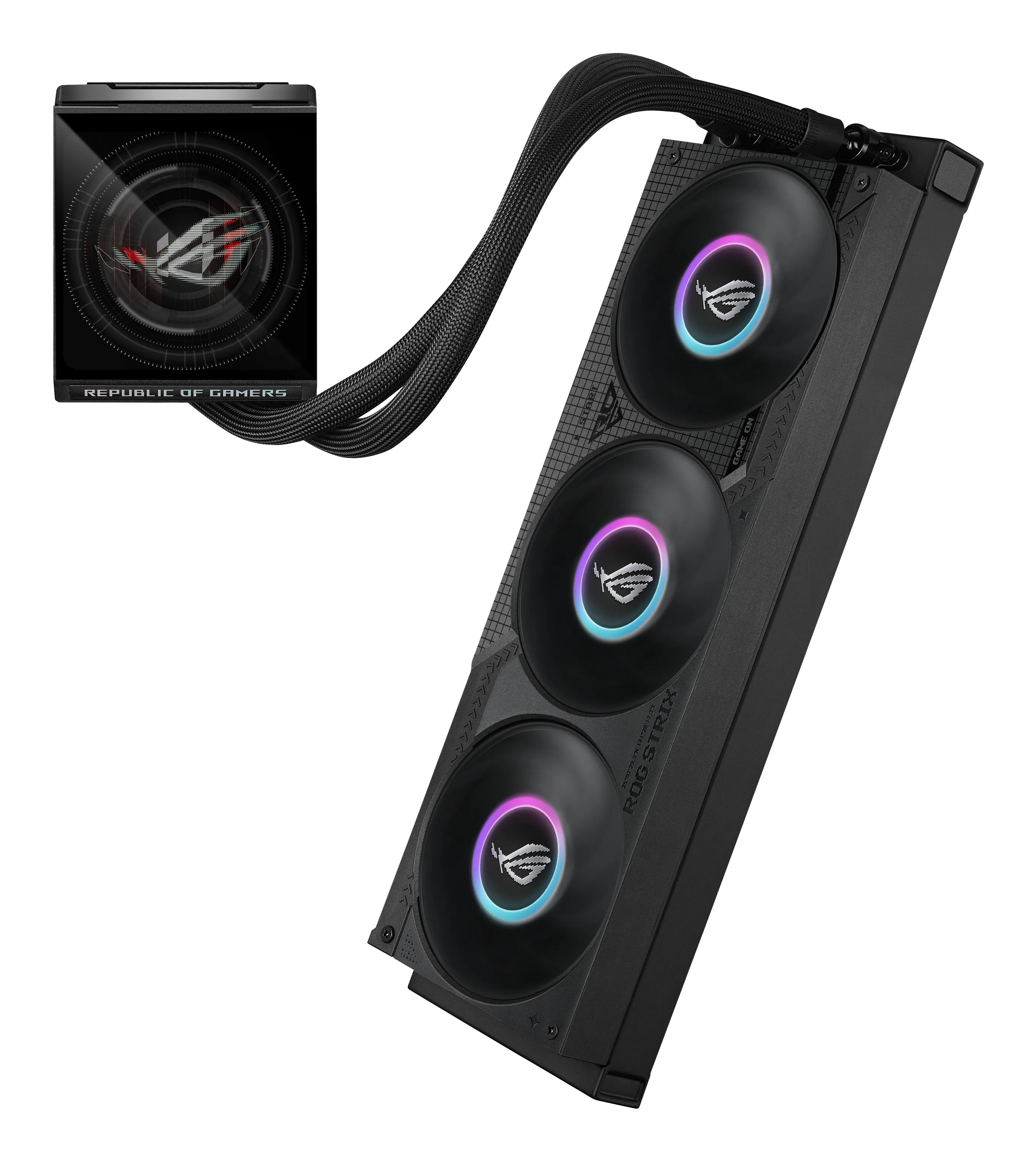 CPU liquid cooler ASUS ROG Strix LC IV 360 ARGB LCD, Black