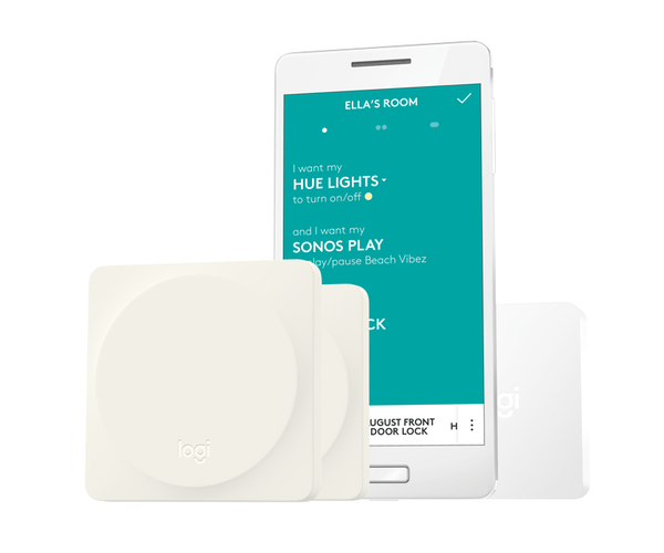 Logitech POP Home Switch Starter Pack - omkopplare - tr&aring;dl&ouml;s - Bluetooth, WiFi - vit (paketet inneh&aring;ller 2 st)