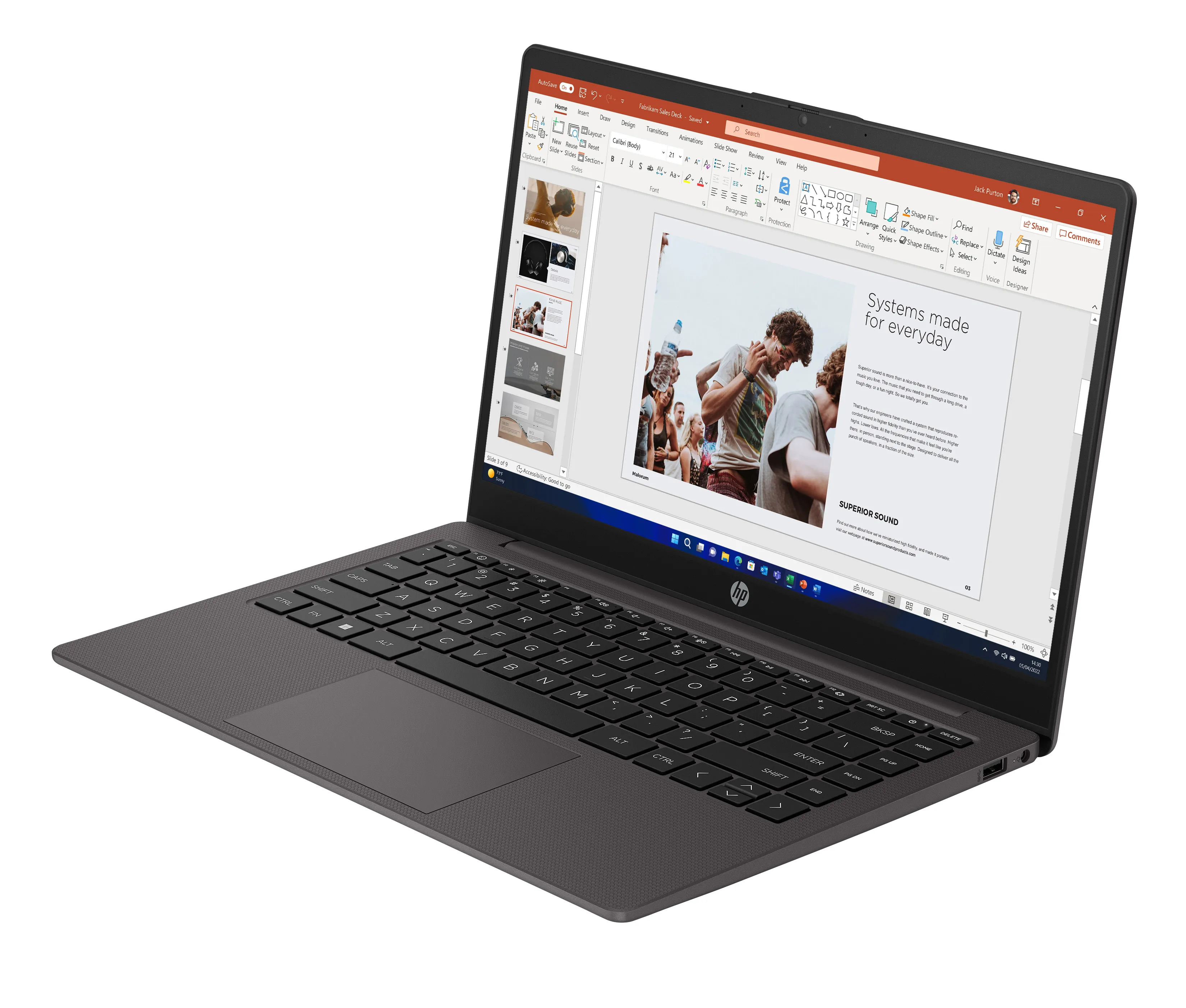HP 240 G10 14&quot; FHD Intel N100, 8 Gt, 256 Gt, Win 11 Home -kannettava, Tumma tuhkanhopea