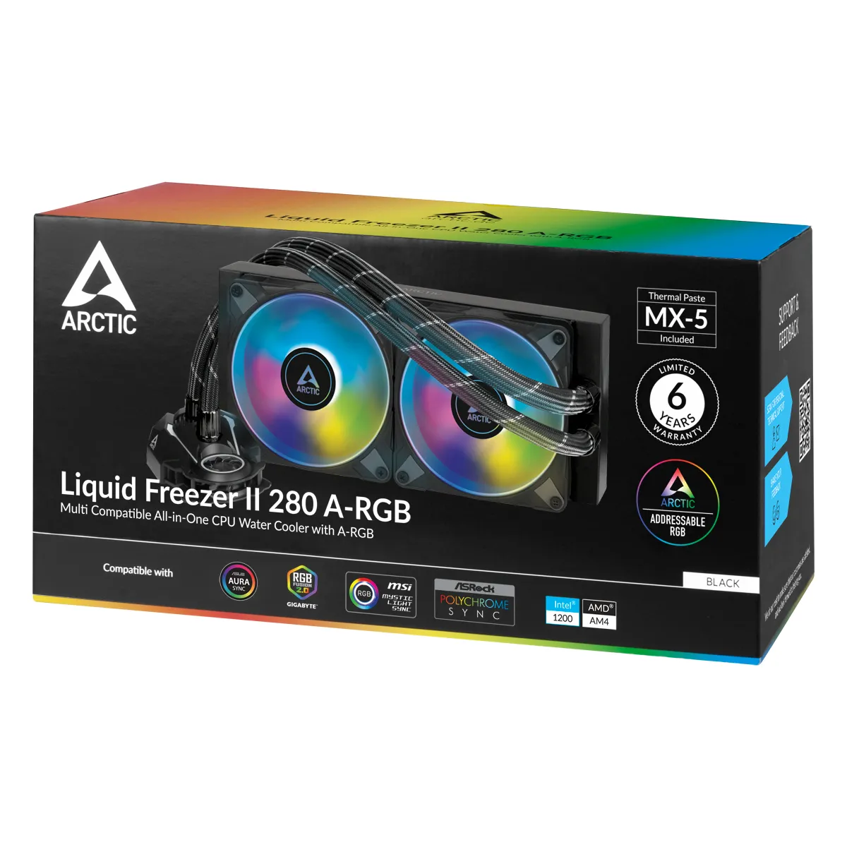 Arctic Liquid Freezer II 280 A-RGB Black - AiO liquid cooler