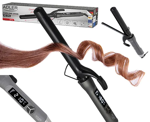 Adler AD 2114 25mm Hair Curler, Warm Grey