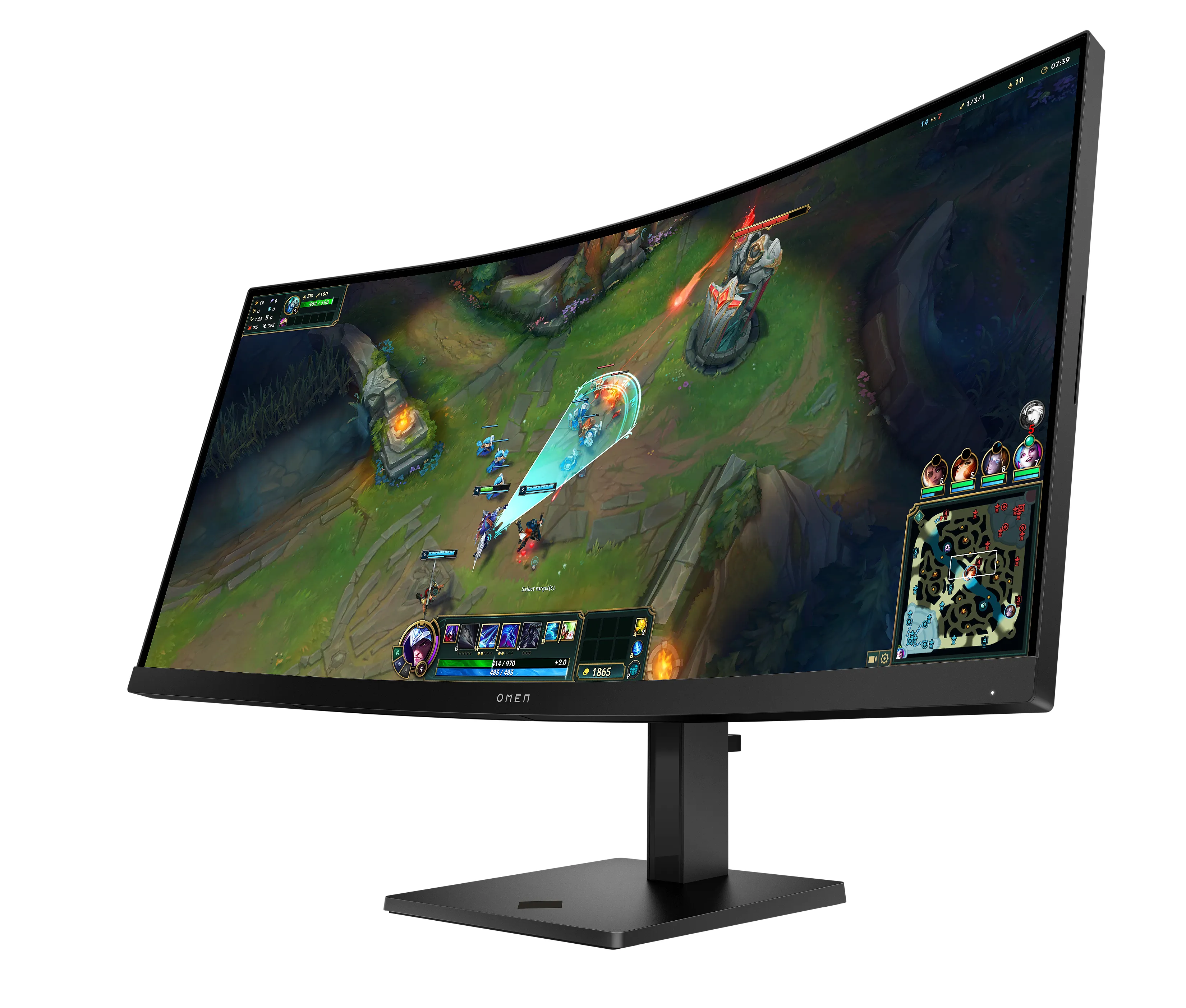 HP OMEN 34c G2 34&quot; WQHD, VA curved gamingsk&auml;rm