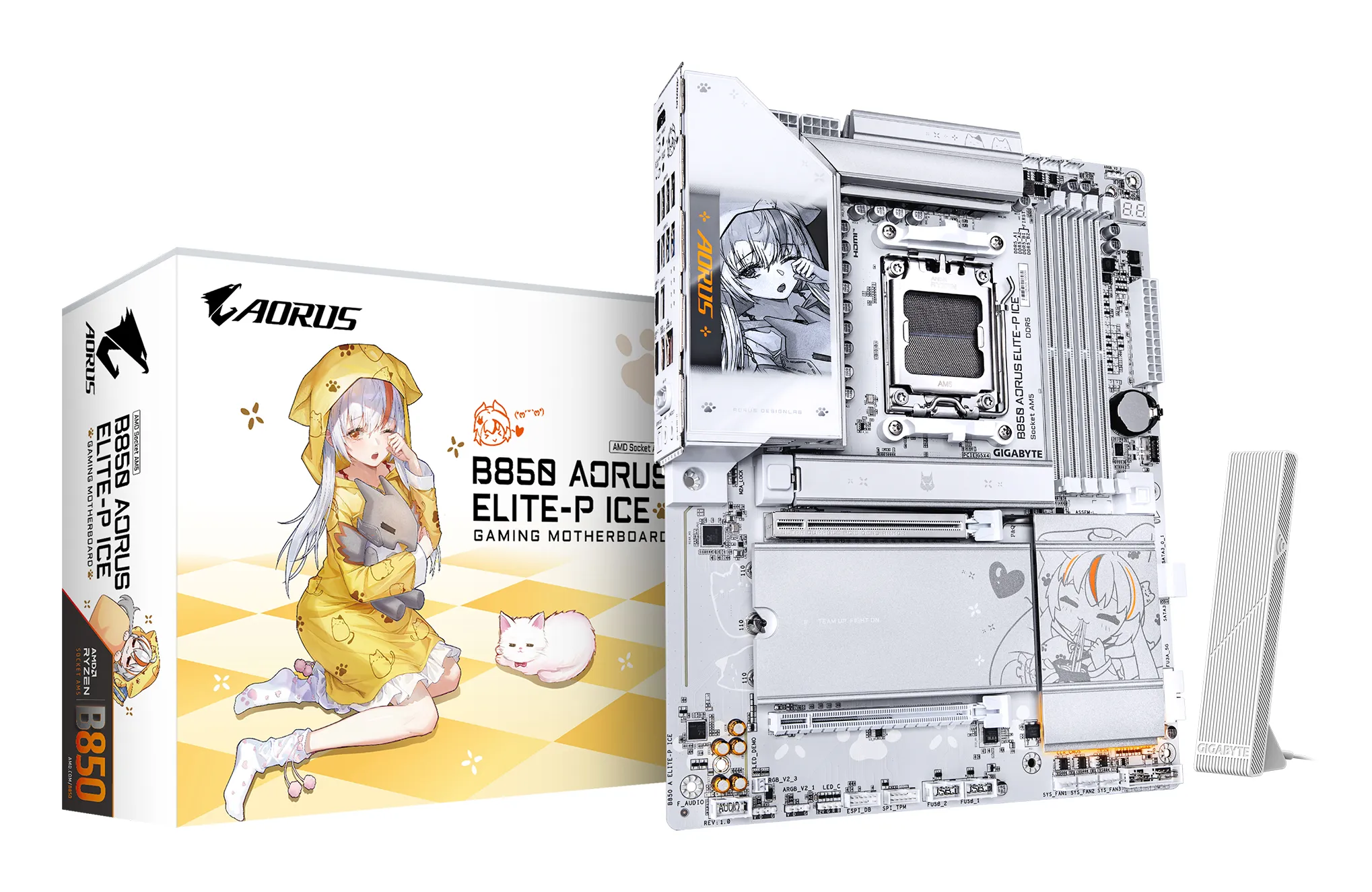 Gigabyte B850 A ELITE-P ICE WiFi 7 AM5 ATX -emolevy