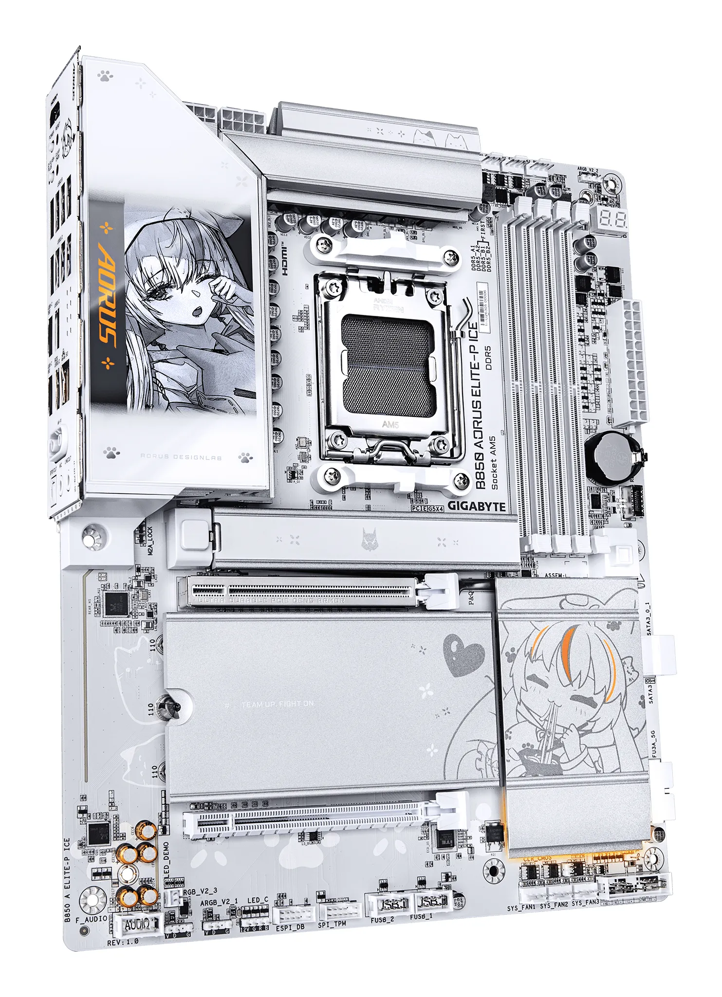 Gigabyte B850 A ELITE-P ICE WiFi 7 AM5 ATX -emolevy