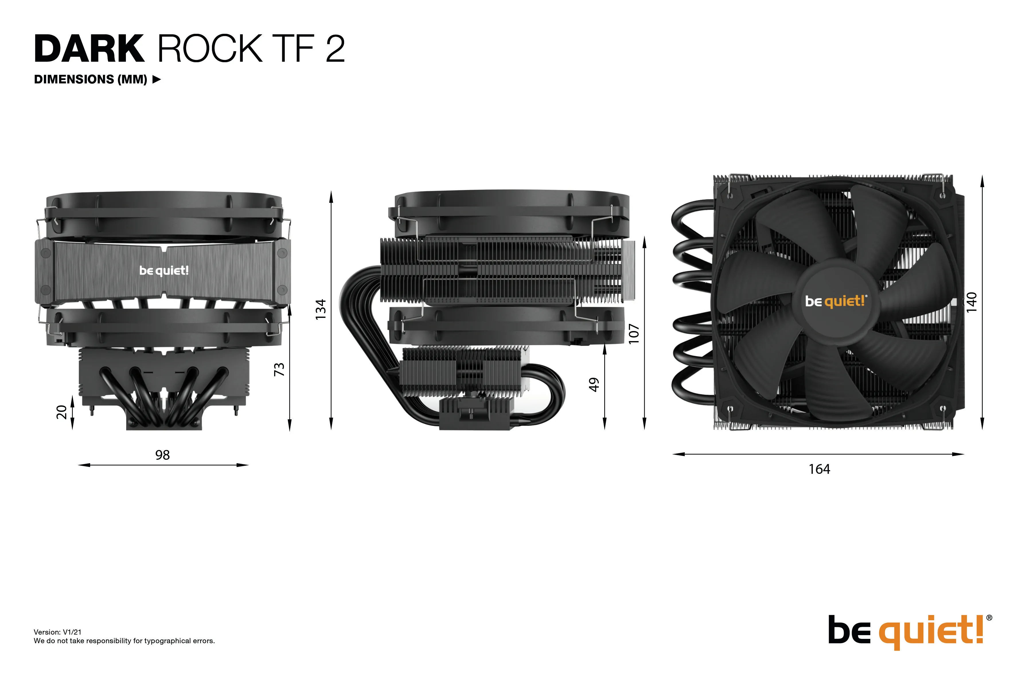 Be Quiet Dark Rock TF 2 - CPU cooler