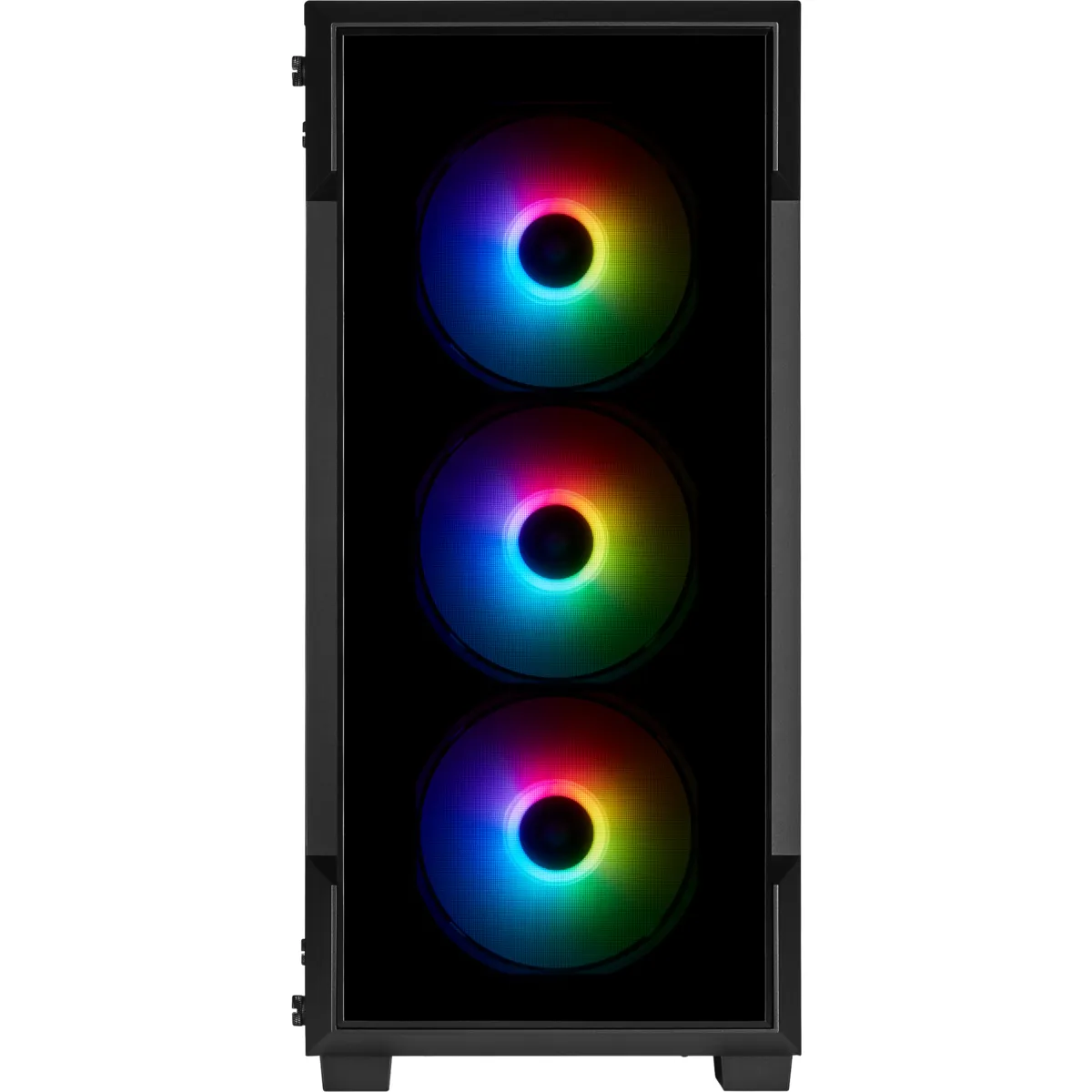 CORSAIR iCUE 220T Midi-Tower Case with window and RGB lighting, Black