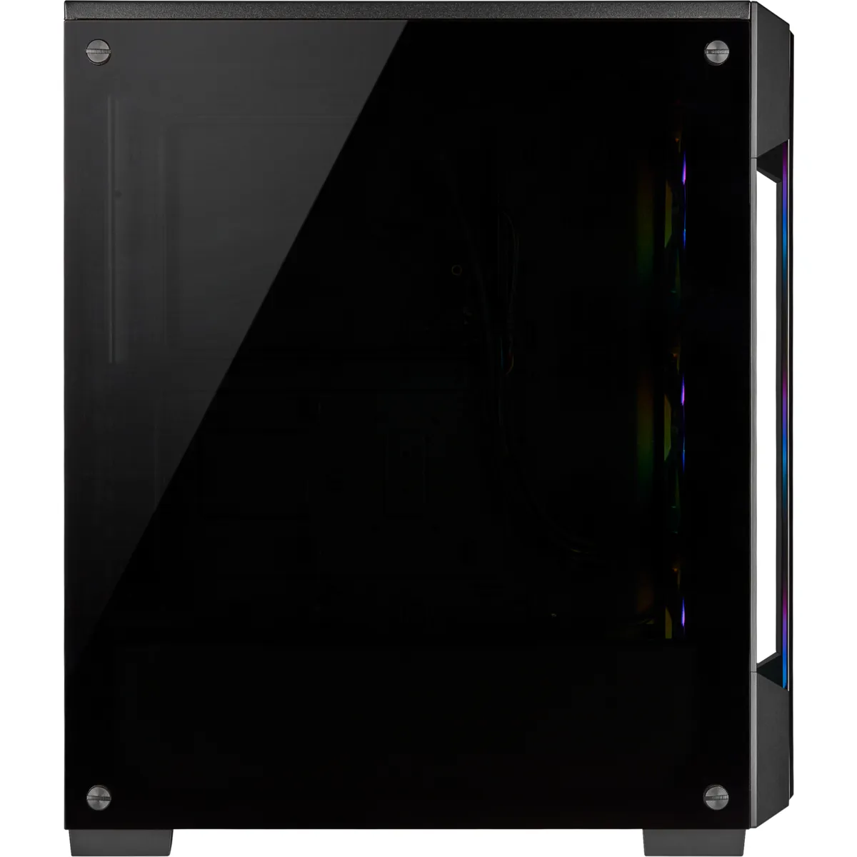 CORSAIR iCUE 220T Midi-Tower Case with window and RGB lighting, Black