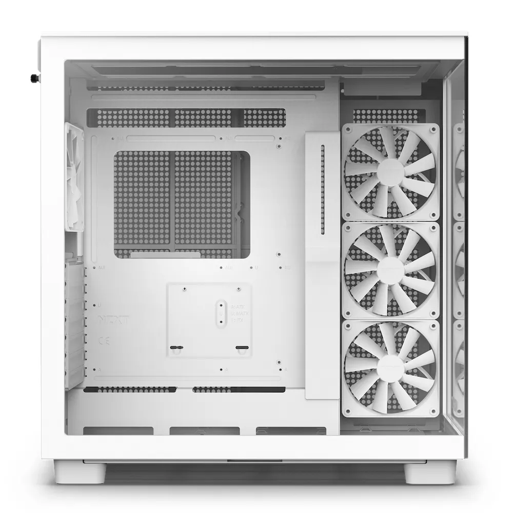 NZXT H9 All white - miditower chassi, Vit