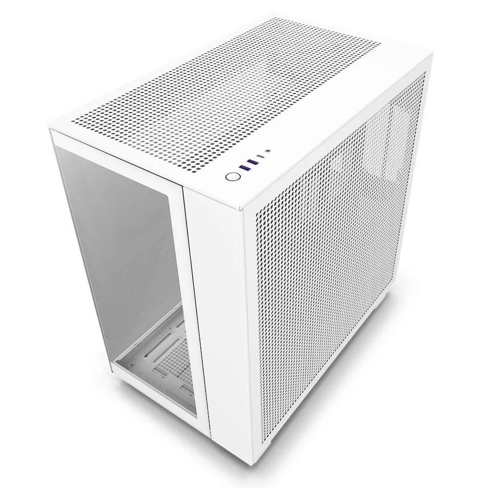 NZXT H9 All white - miditower chassi, Vit