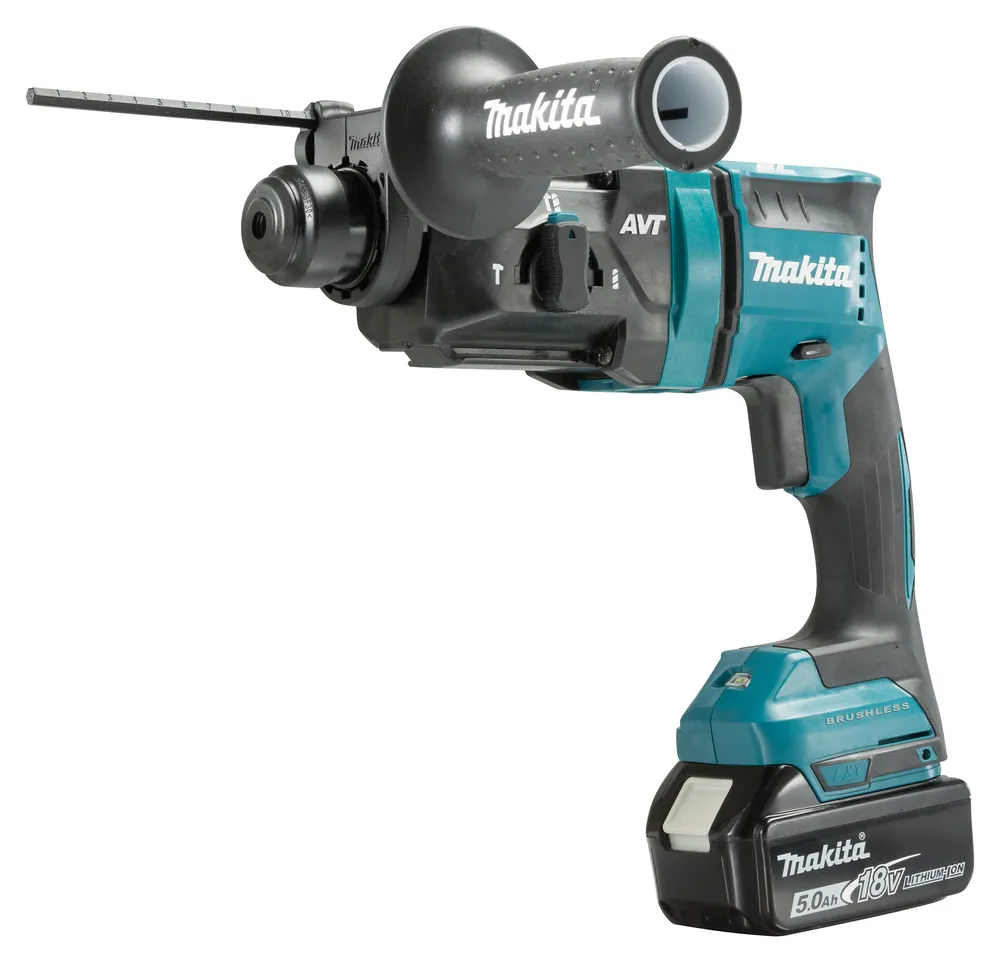 Makita Cordless Hammer DHR182ZU, 18 Volt, hammer drill (blue / black, Bluetooth, without battery and charger)
