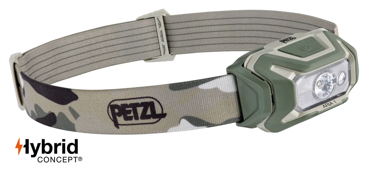 Petzl ARIA 1 RGB, LED light (tan/green)
