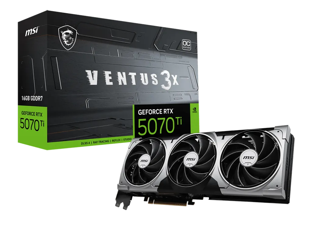 MSI GeForce RTX 5070 Ti 16G Ventus 3X OC - graphics card