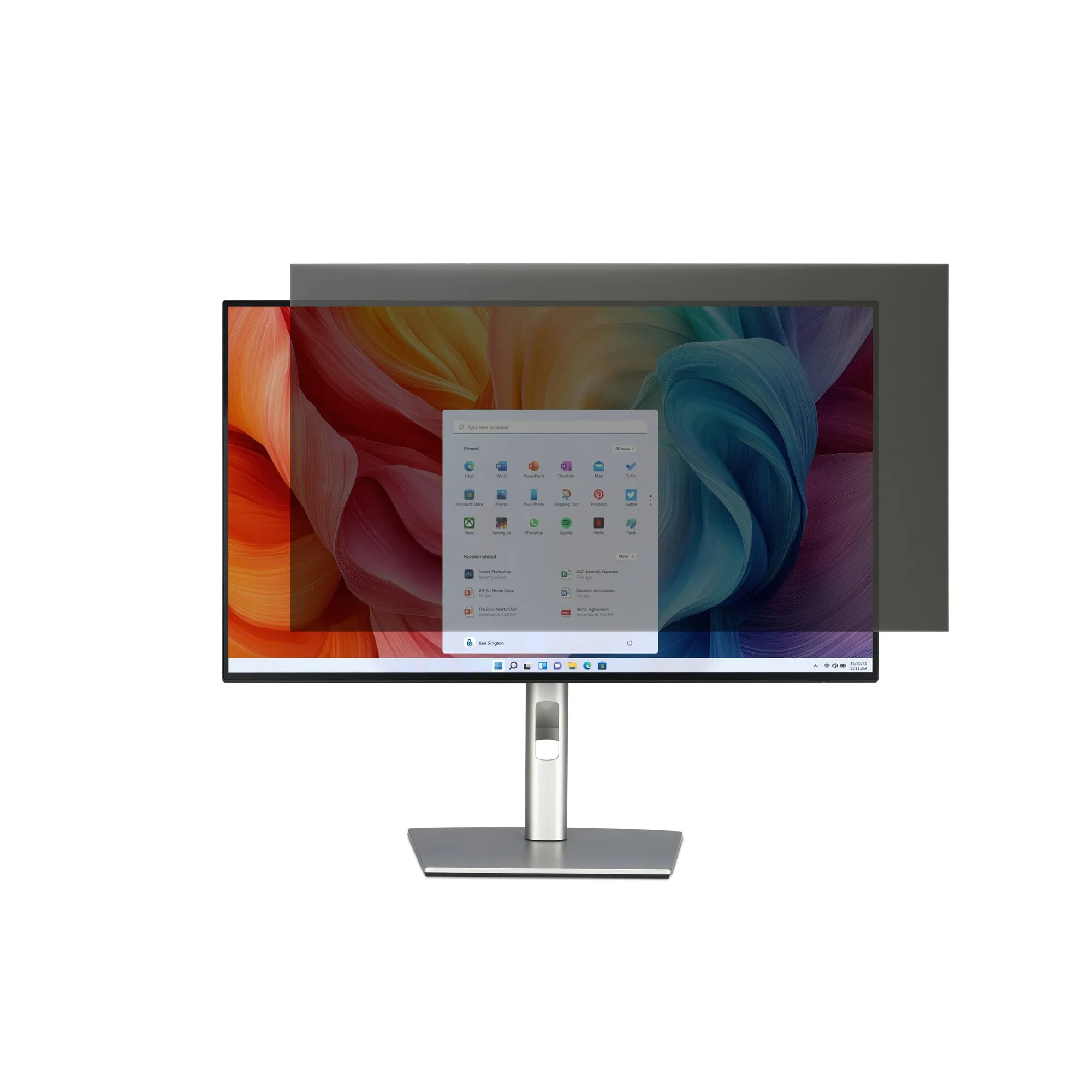 Kensington High Clarity 27" 2-way Universal Touchscreen Privacy Filter, 16:9