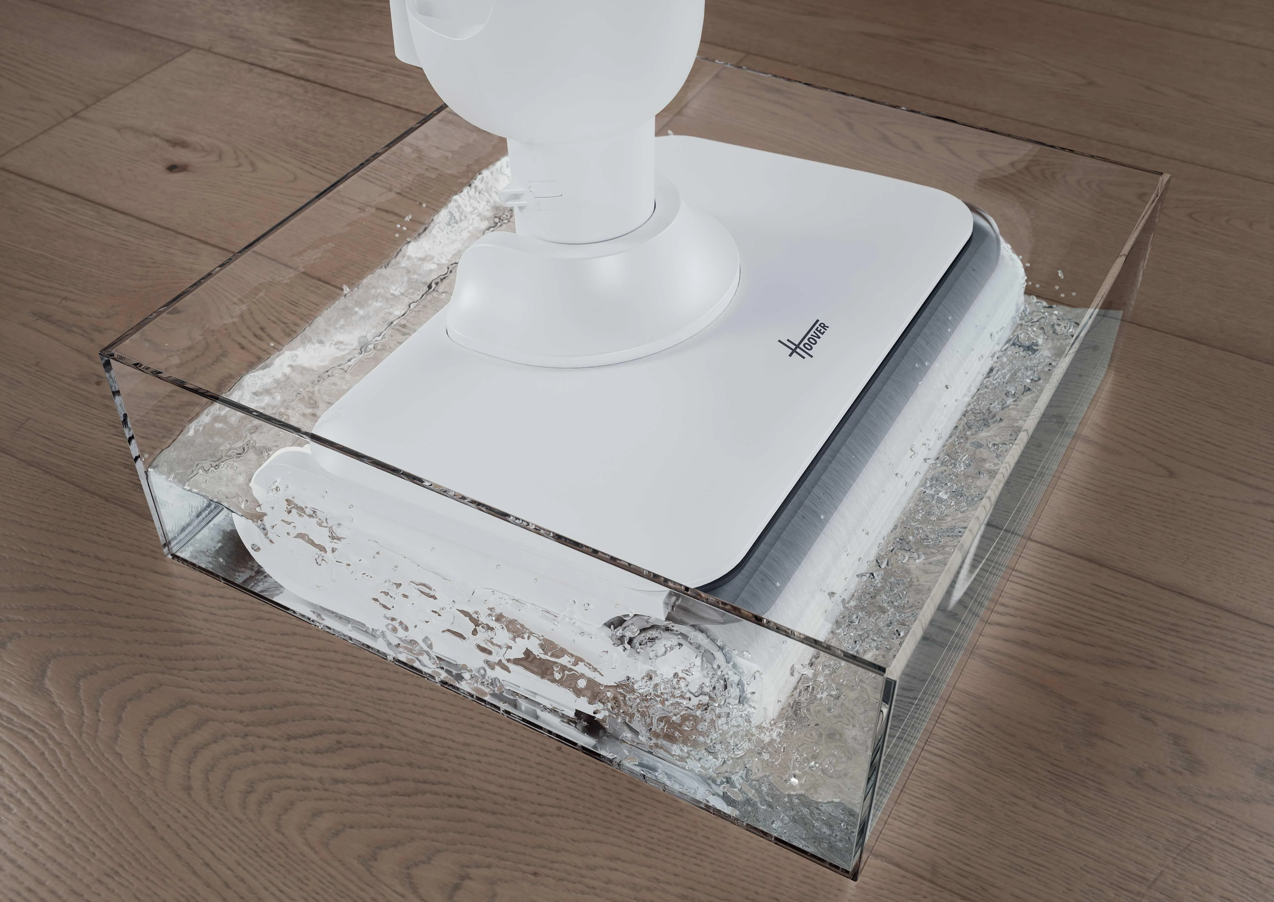 HOOVER HW400 011 Wet and dry vacuum cleaner, White/Silver