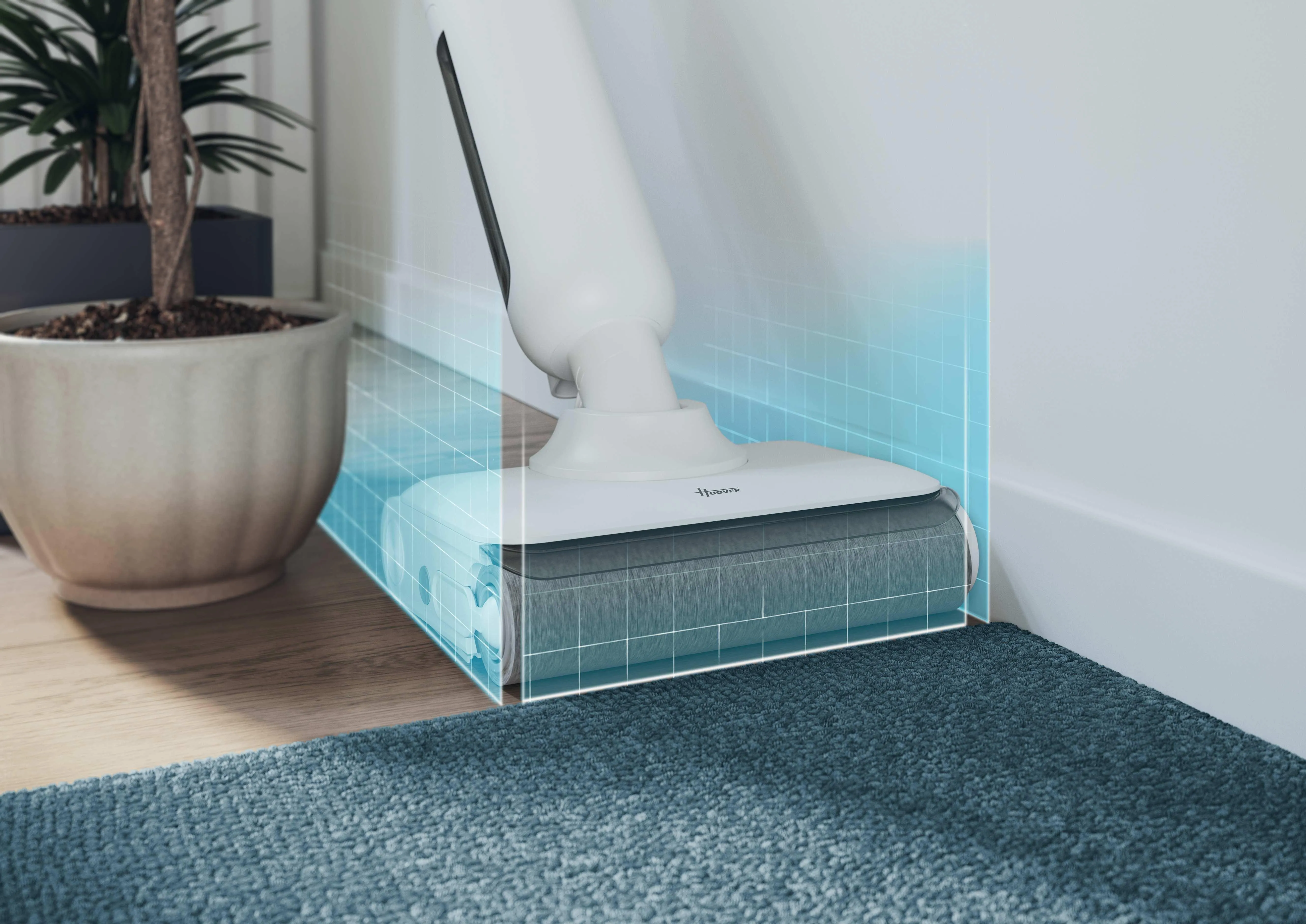 HOOVER HW400 011 Wet and dry vacuum cleaner, White/Silver