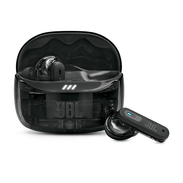 JBL Tune Beam 2 - wireless earbuds, ghost black