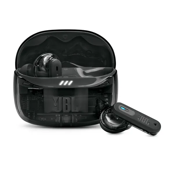 JBL Tune Beam 2 - wireless earbuds, ghost black