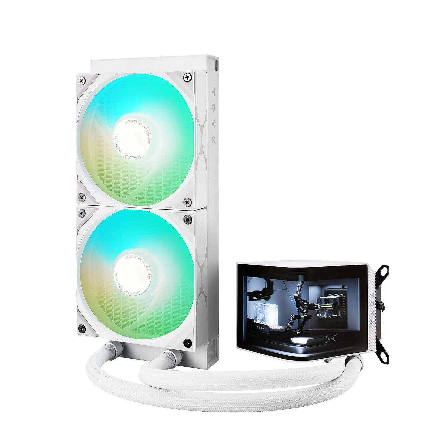 TRYX Panorama 240mm AIO ARGB - liquid cooler, white