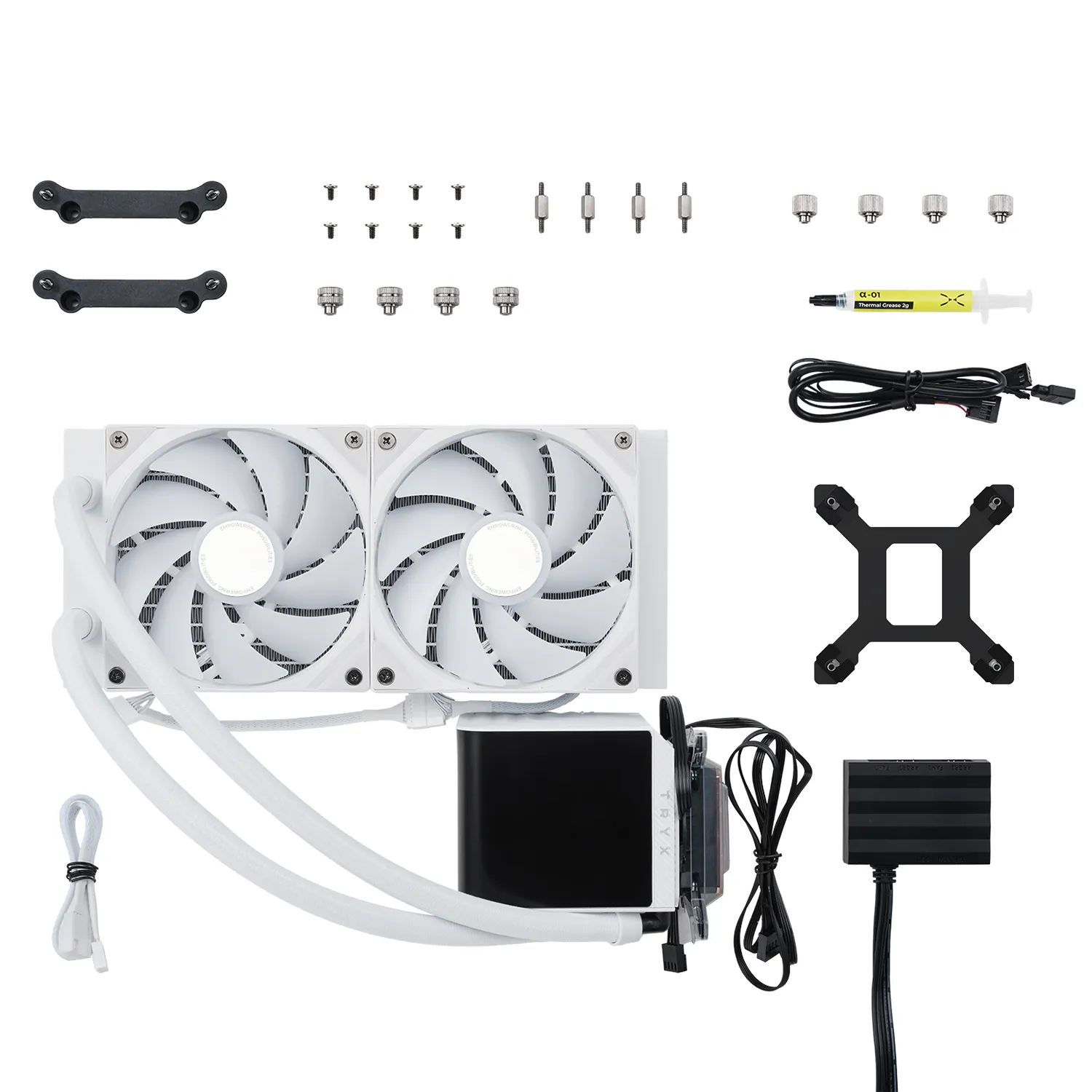 TRYX Panorama 240mm AIO ARGB - liquid cooler, white