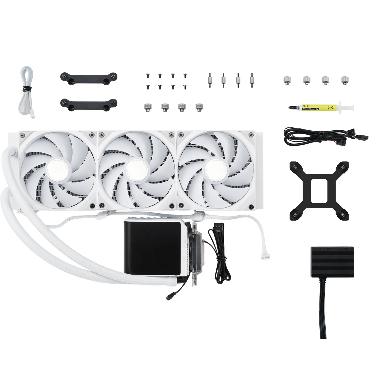 Tryx Panorama 360mm AIO ARGB - liquid cooler, white