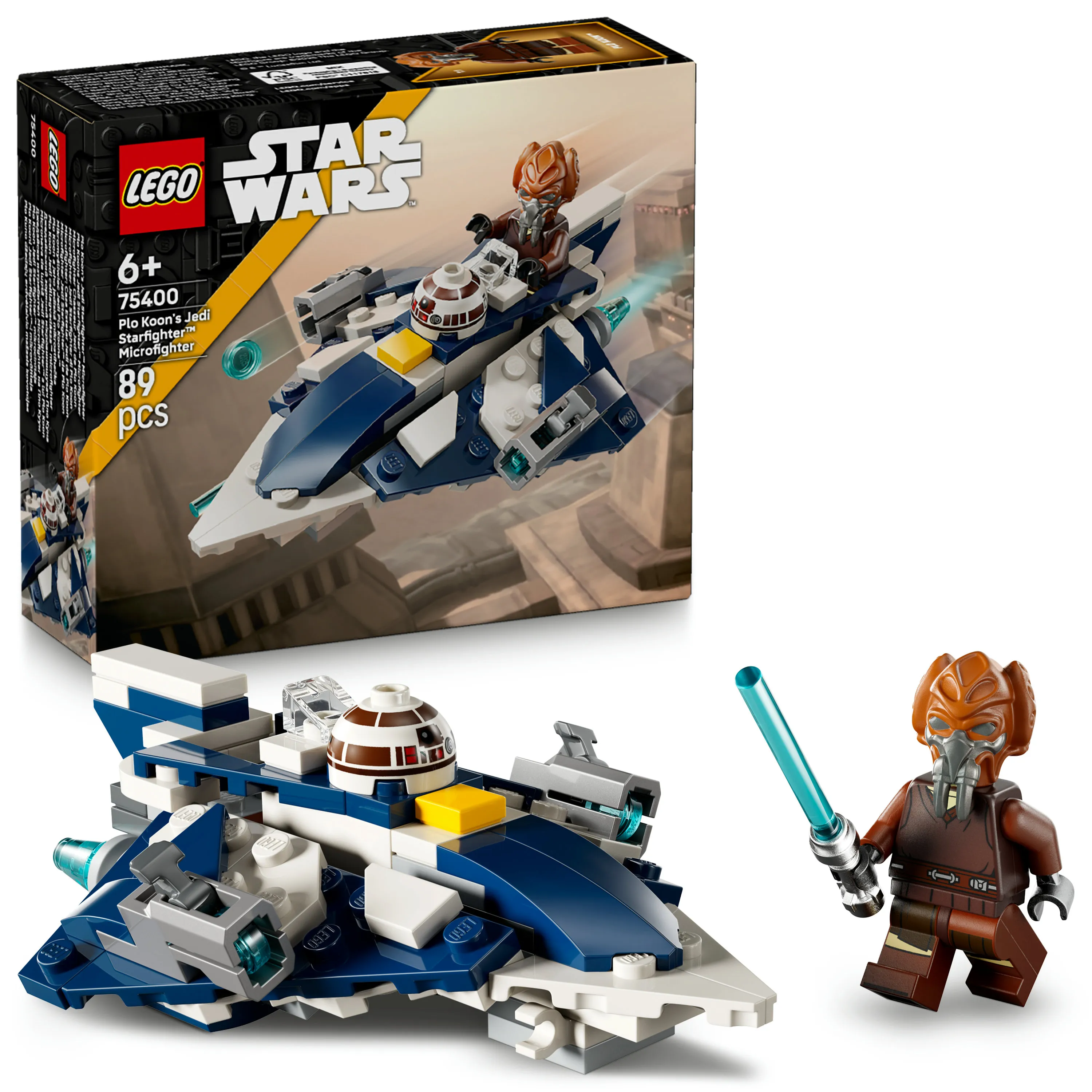 LEGO Star Wars Plo Koon&rsquo;s Jedi Starfighter Microfighter 75400