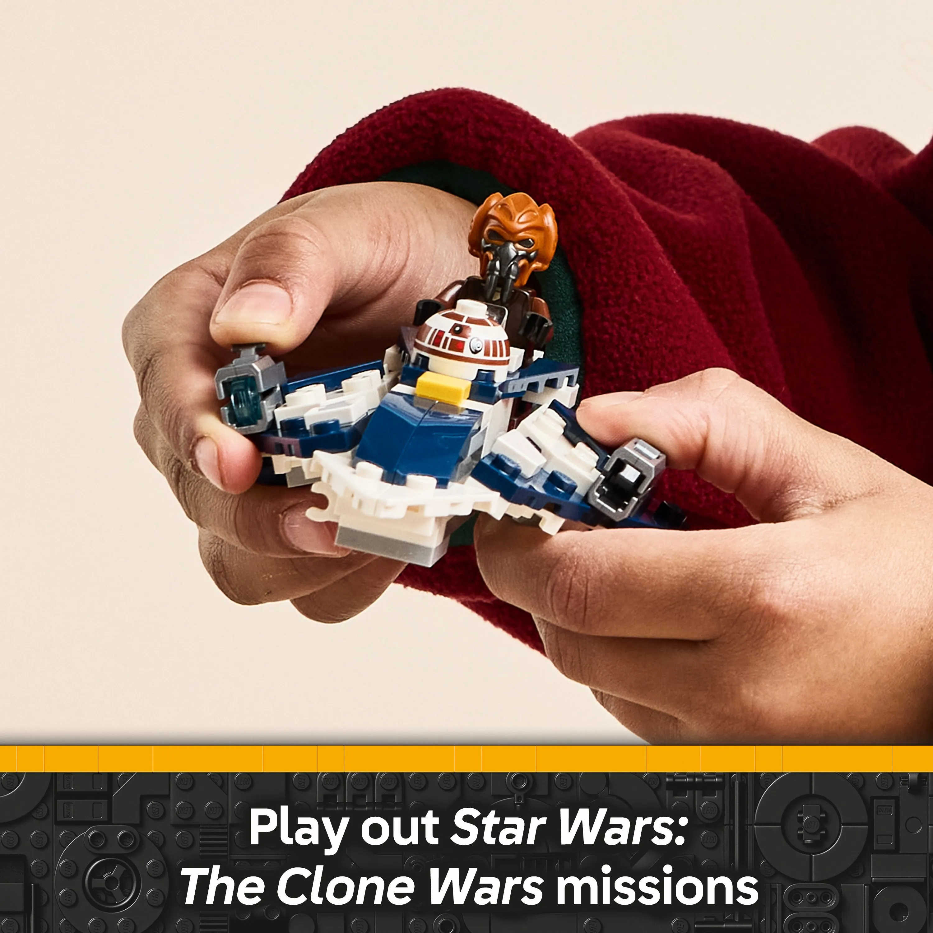 LEGO Star Wars Plo Koon&rsquo;s Jedi Starfighter Microfighter 75400