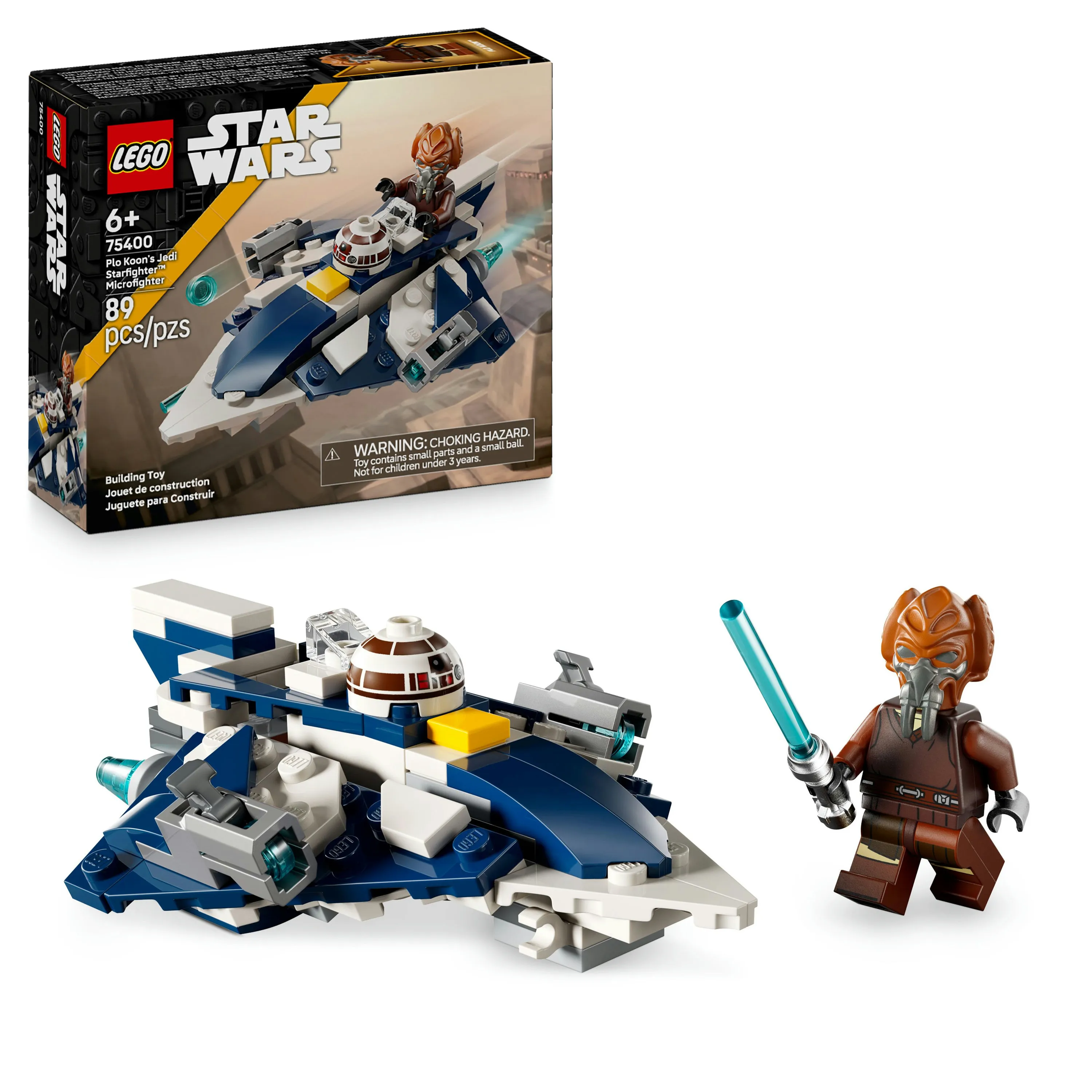 LEGO Star Wars Plo Koon&rsquo;s Jedi Starfighter Microfighter 75400