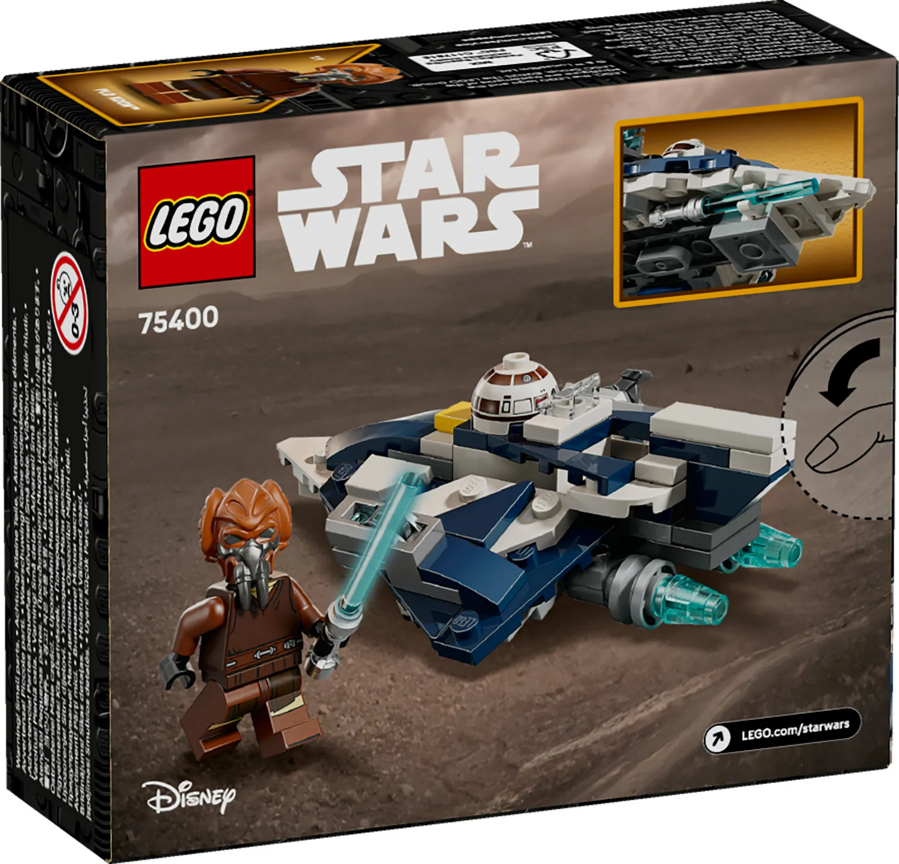 LEGO Star Wars Plo Koon&rsquo;s Jedi Starfighter Microfighter 75400