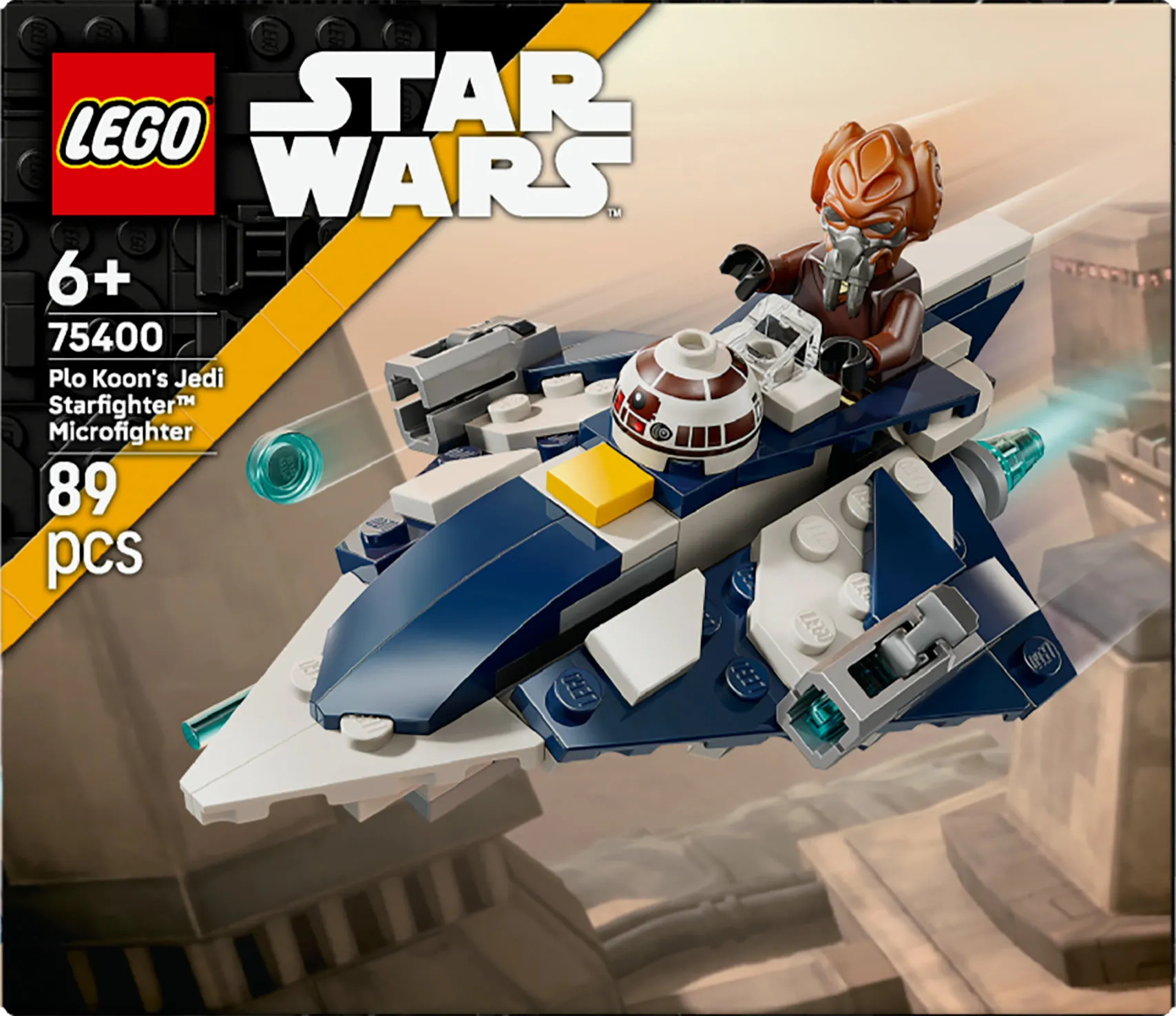LEGO Star Wars Plo Koon&rsquo;s Jedi Starfighter Microfighter 75400