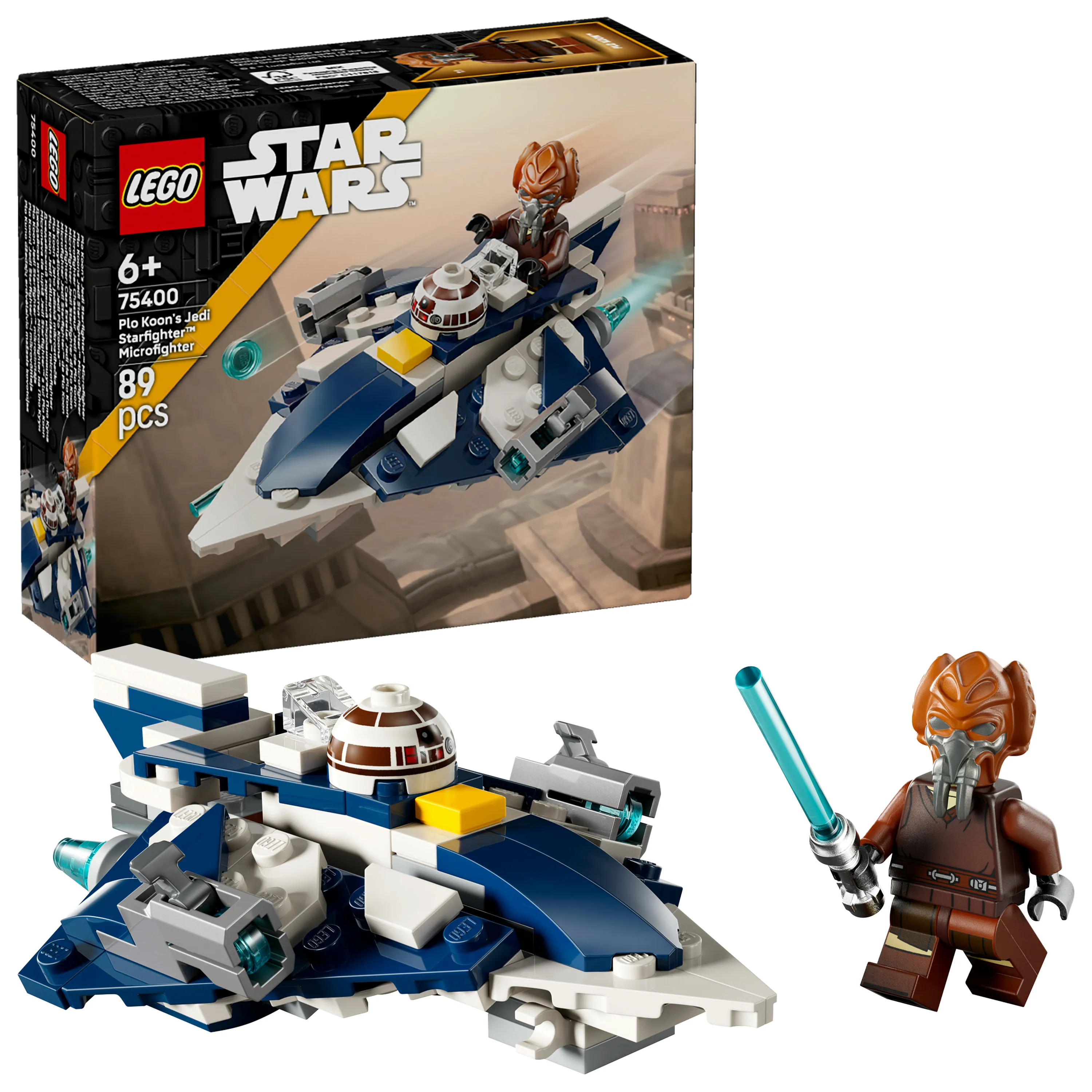 LEGO Star Wars Plo Koon&rsquo;s Jedi Starfighter Microfighter 75400