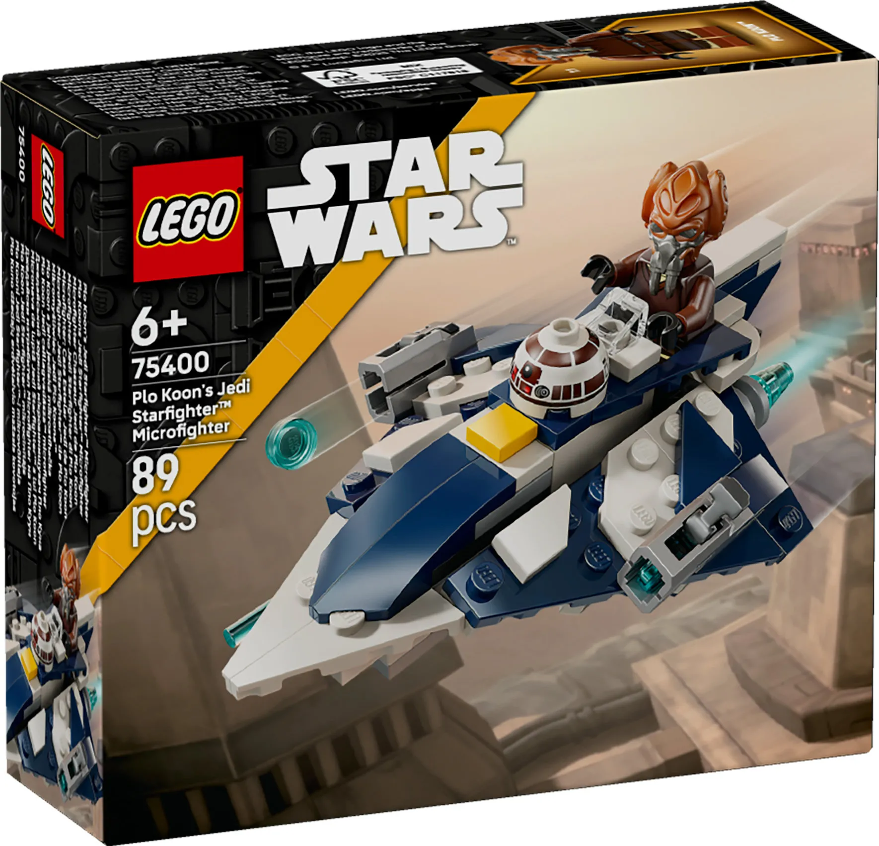 LEGO Star Wars Plo Koon&rsquo;s Jedi Starfighter Microfighter 75400