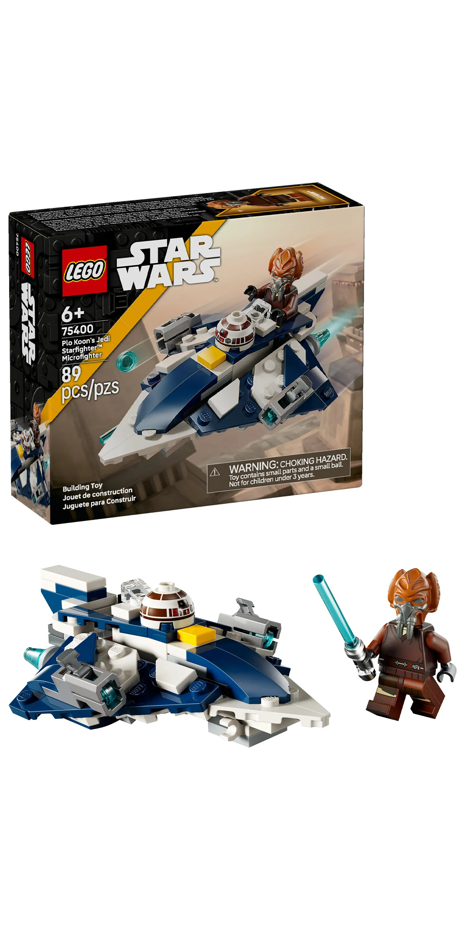LEGO Star Wars Plo Koon&rsquo;s Jedi Starfighter Microfighter 75400