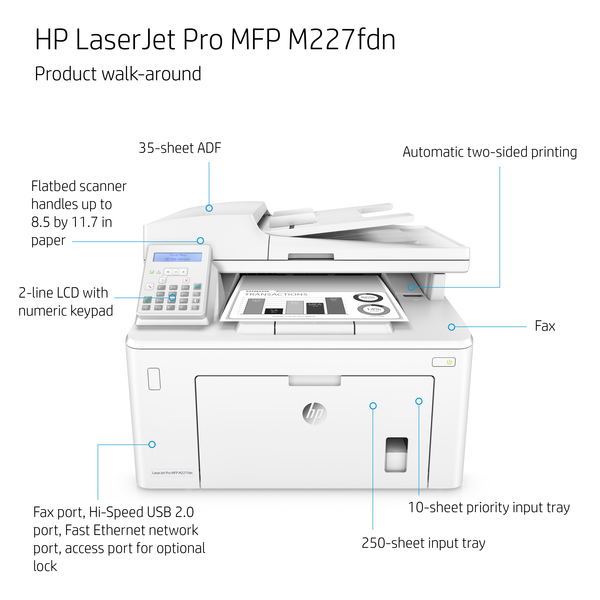 HP LaserJet Pro MFP M227fdn