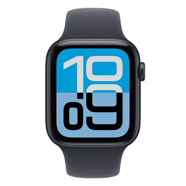 Apple Watch SE 3 (GPS) 44mm Midnight Aluminium Case with Sport Band, S/M