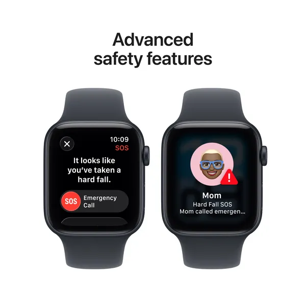 Apple Watch SE 3 (GPS) 44 mm keskiy&ouml; alumiinikuori ja urheiluranneke, S/M