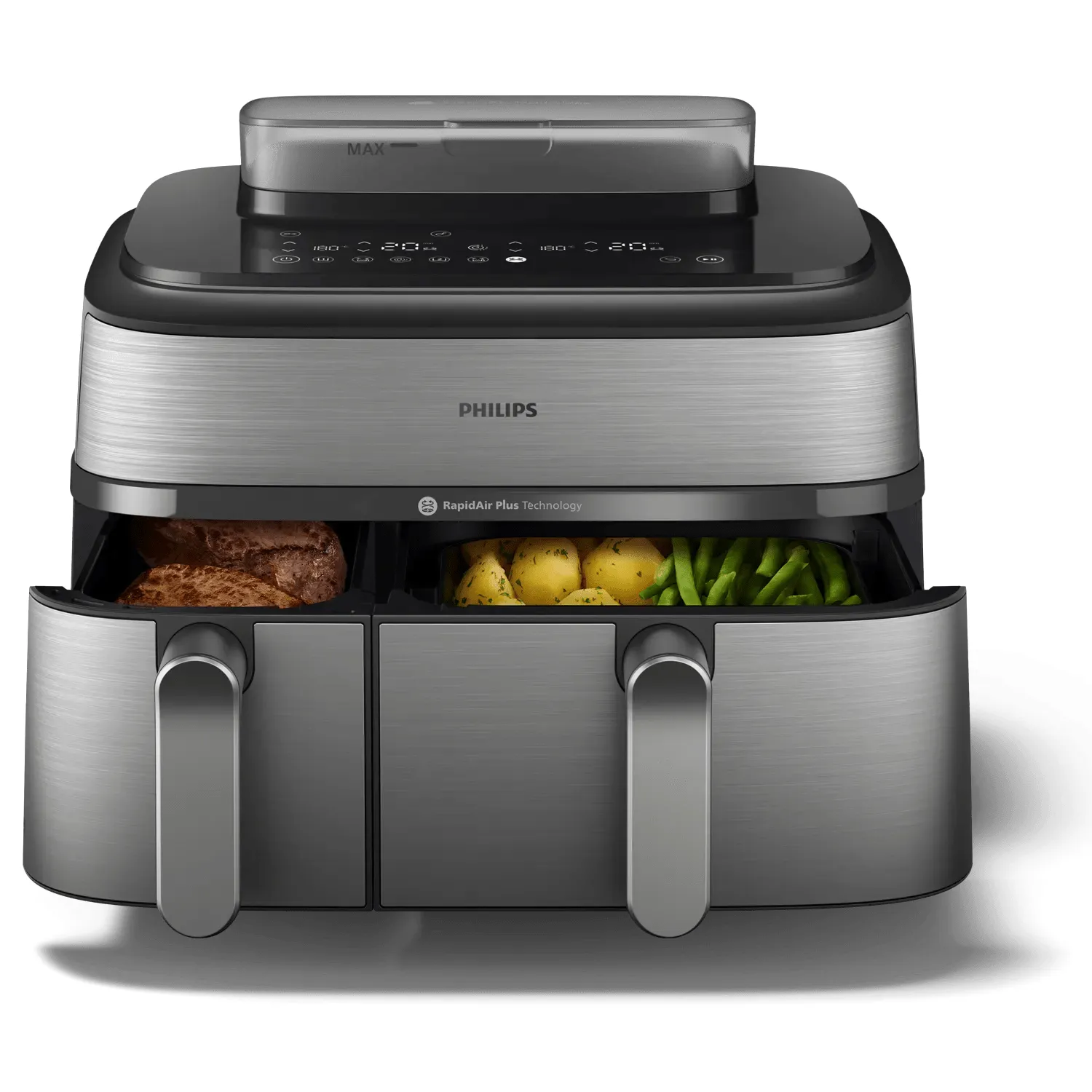 Philips 5000 Series NA555/00, 9L, 1.4 kg, 2750W, air fryer, Black