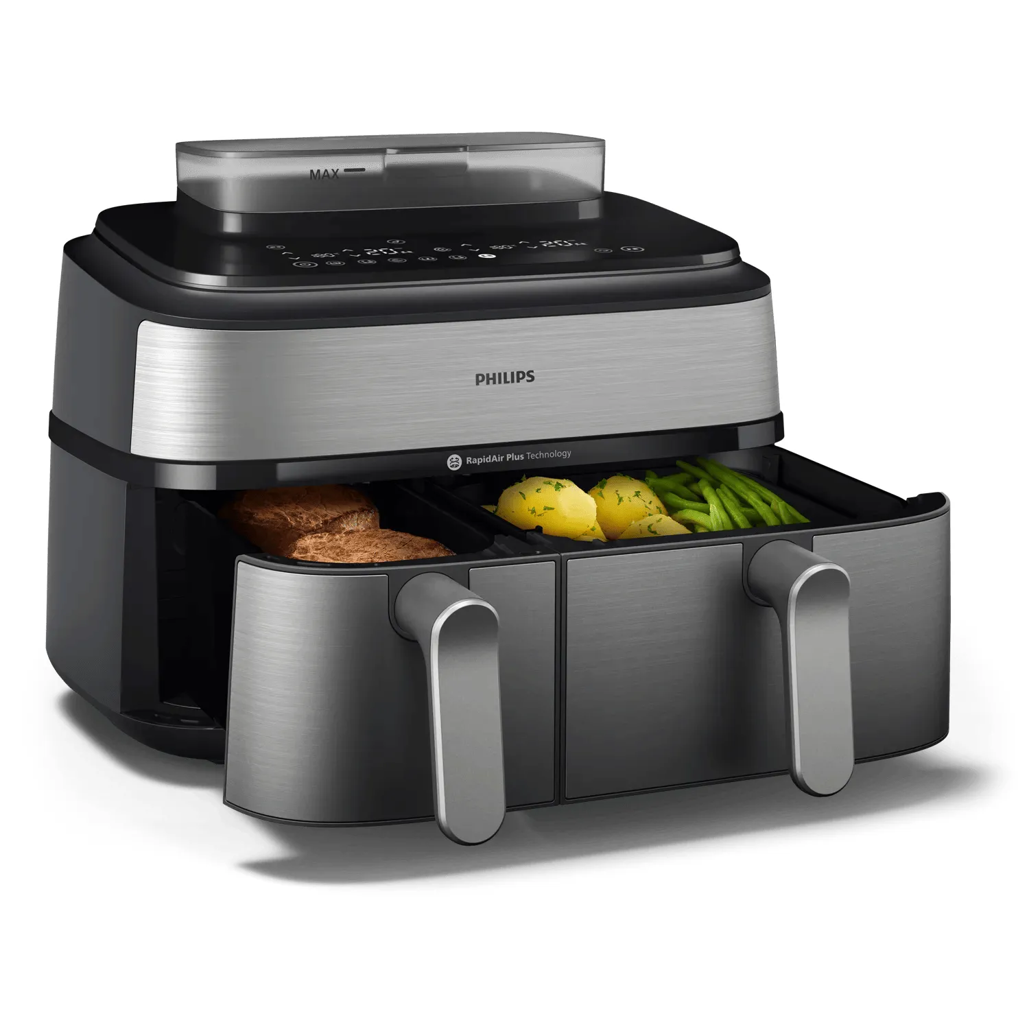 Philips 5000 Series NA555/00, 9L, 1.4 kg, 2750W, air fryer, Black