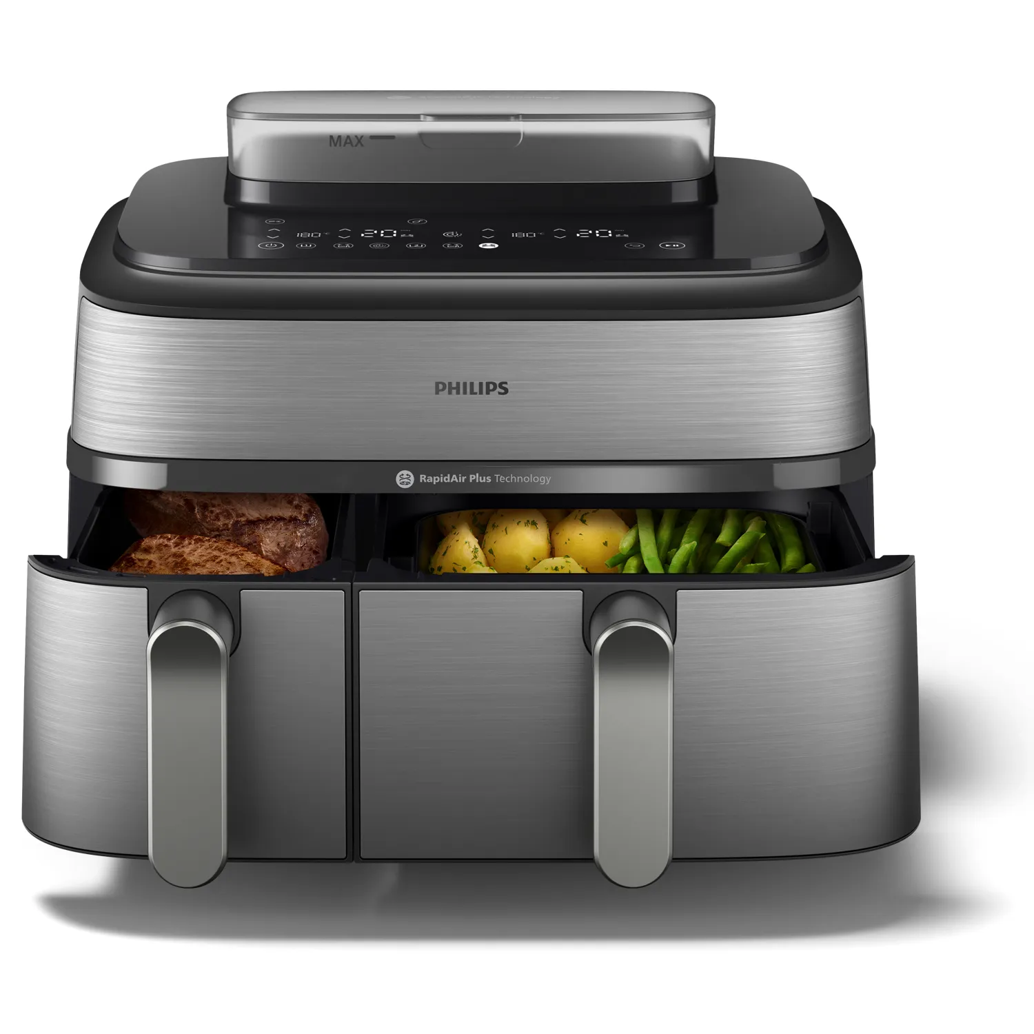 Philips 5000 Series NA555/00, 9L, 1.4 kg, 2750W, air fryer, Black
