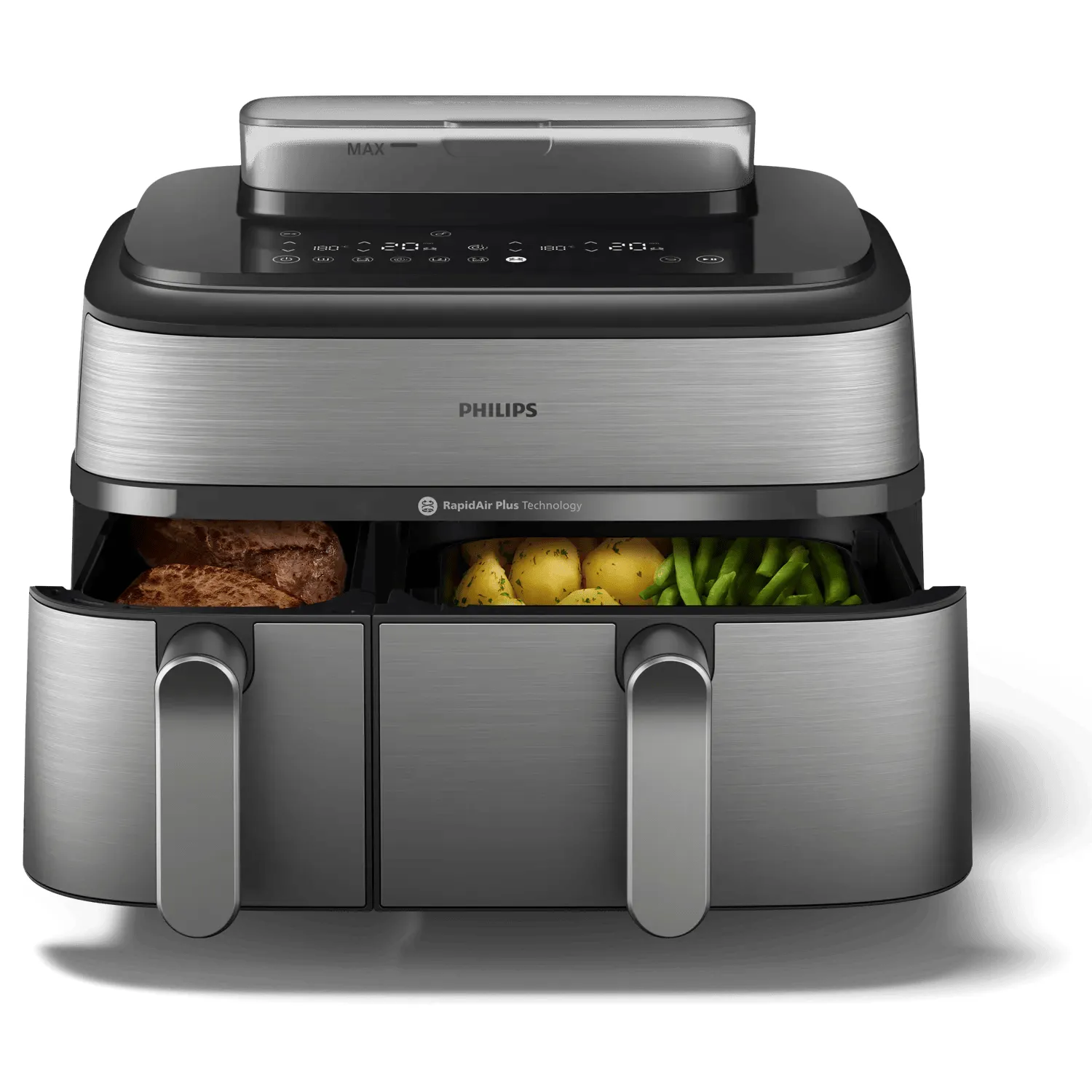 Philips 5000 Series NA555/00, 9L, 1.4 kg, 2750W, air fryer, Black
